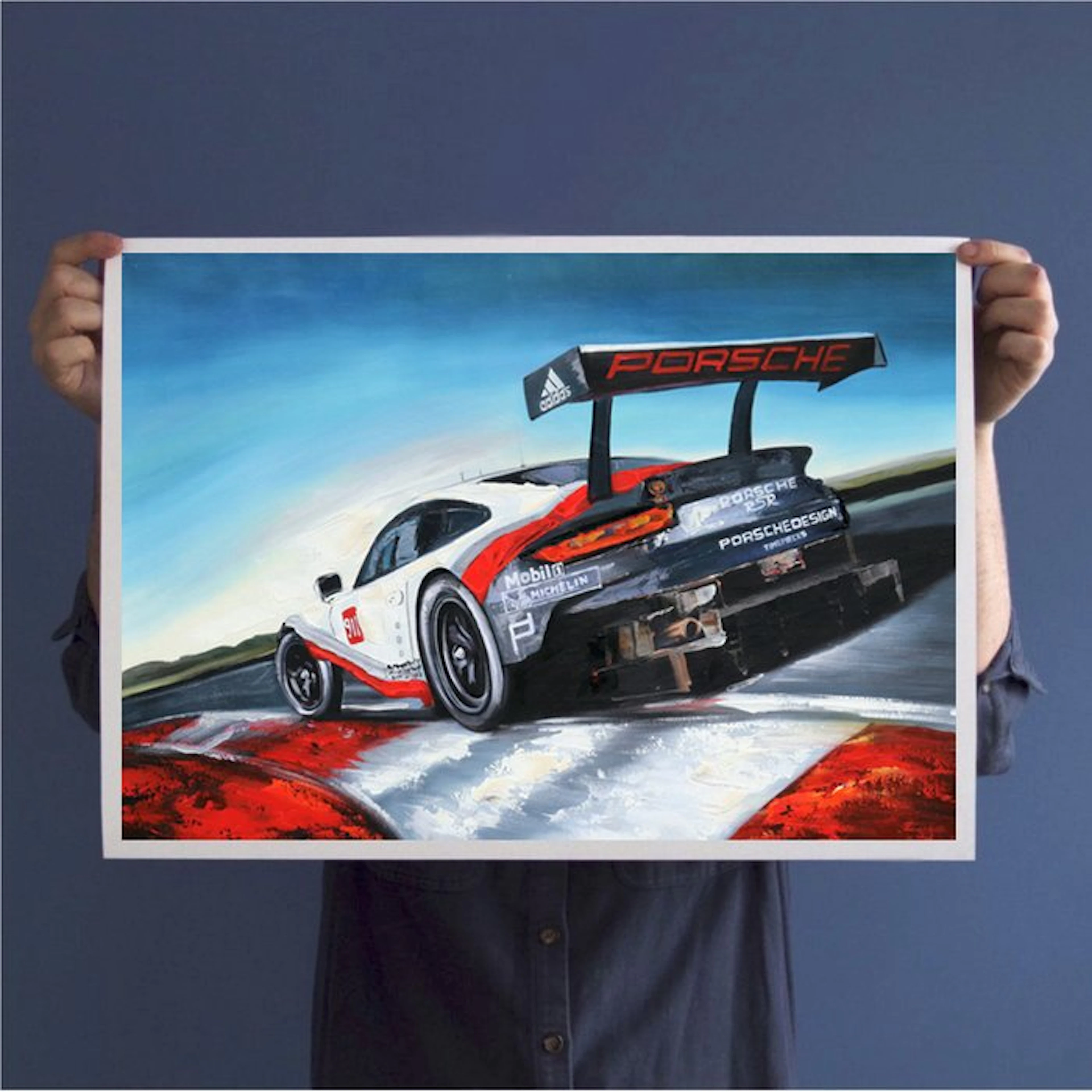 Artwork - Porsche 911 RSR - Racing Nürburgring Nordschleife