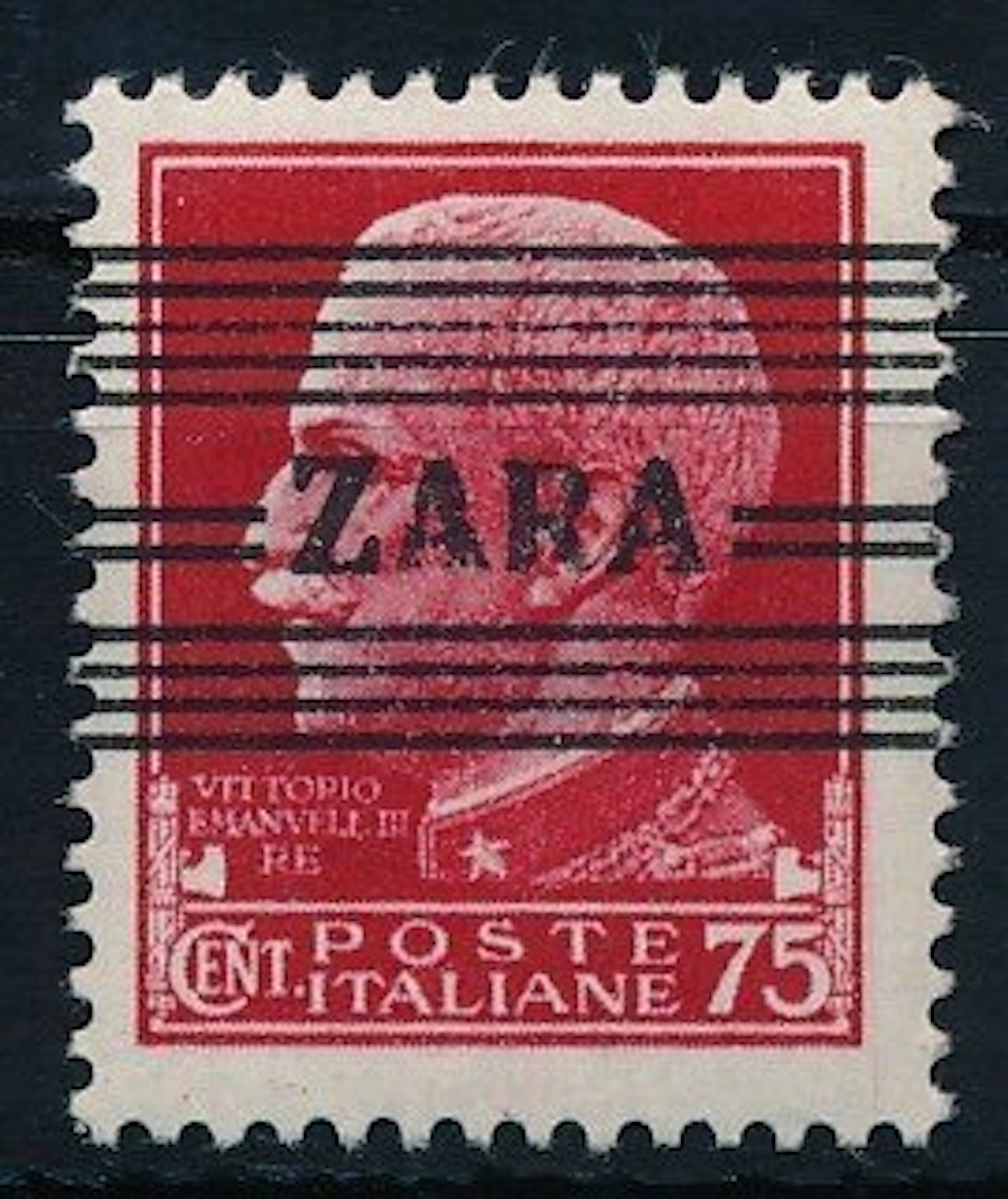 German occupation of Zara 1943 - 75-cent postage stamp...