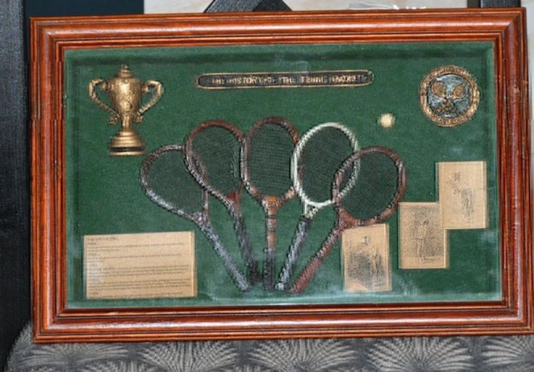 shadow box tennis 32x 22 cm