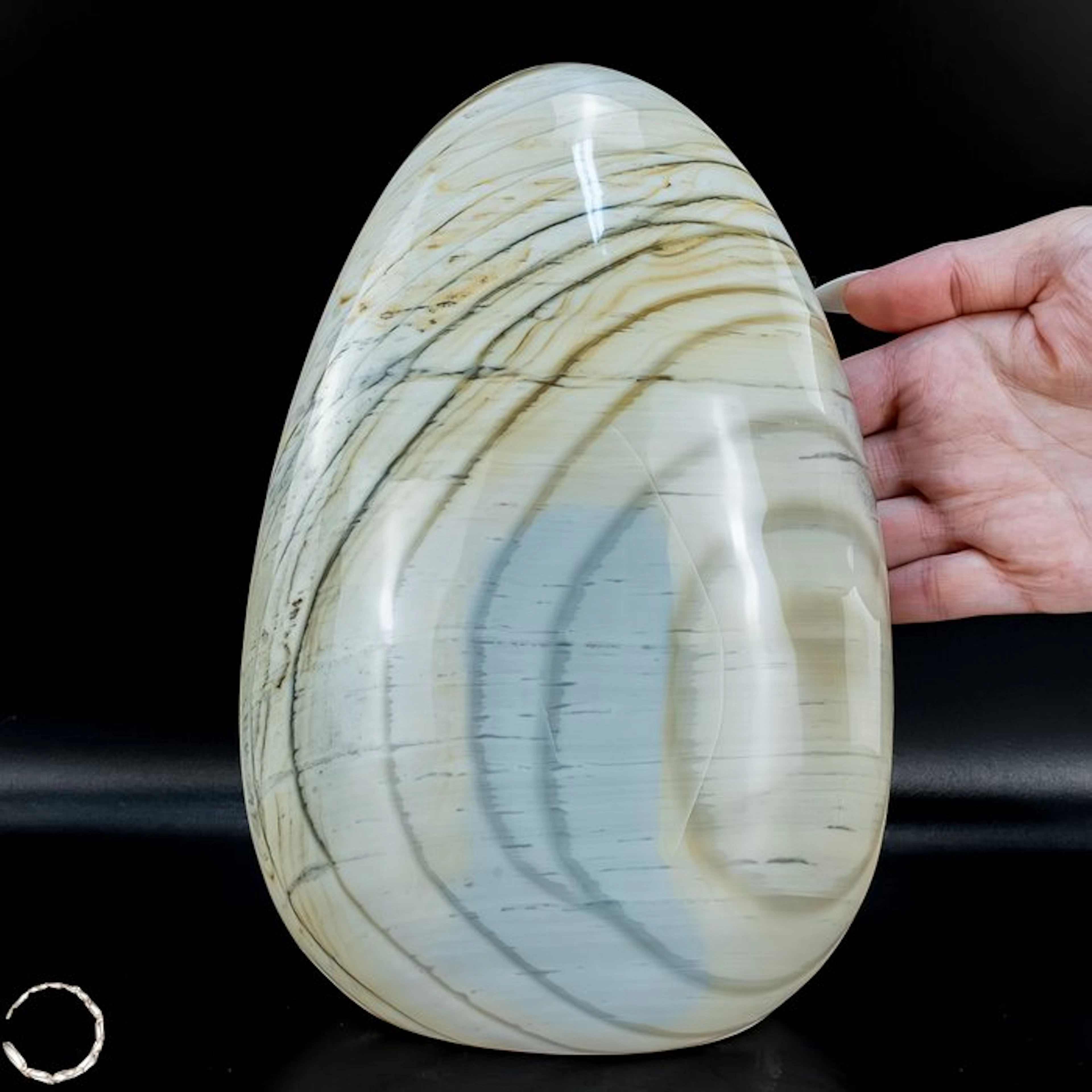 Natural banded agate freeform from Brazil – Freeform- 4699.36 g
