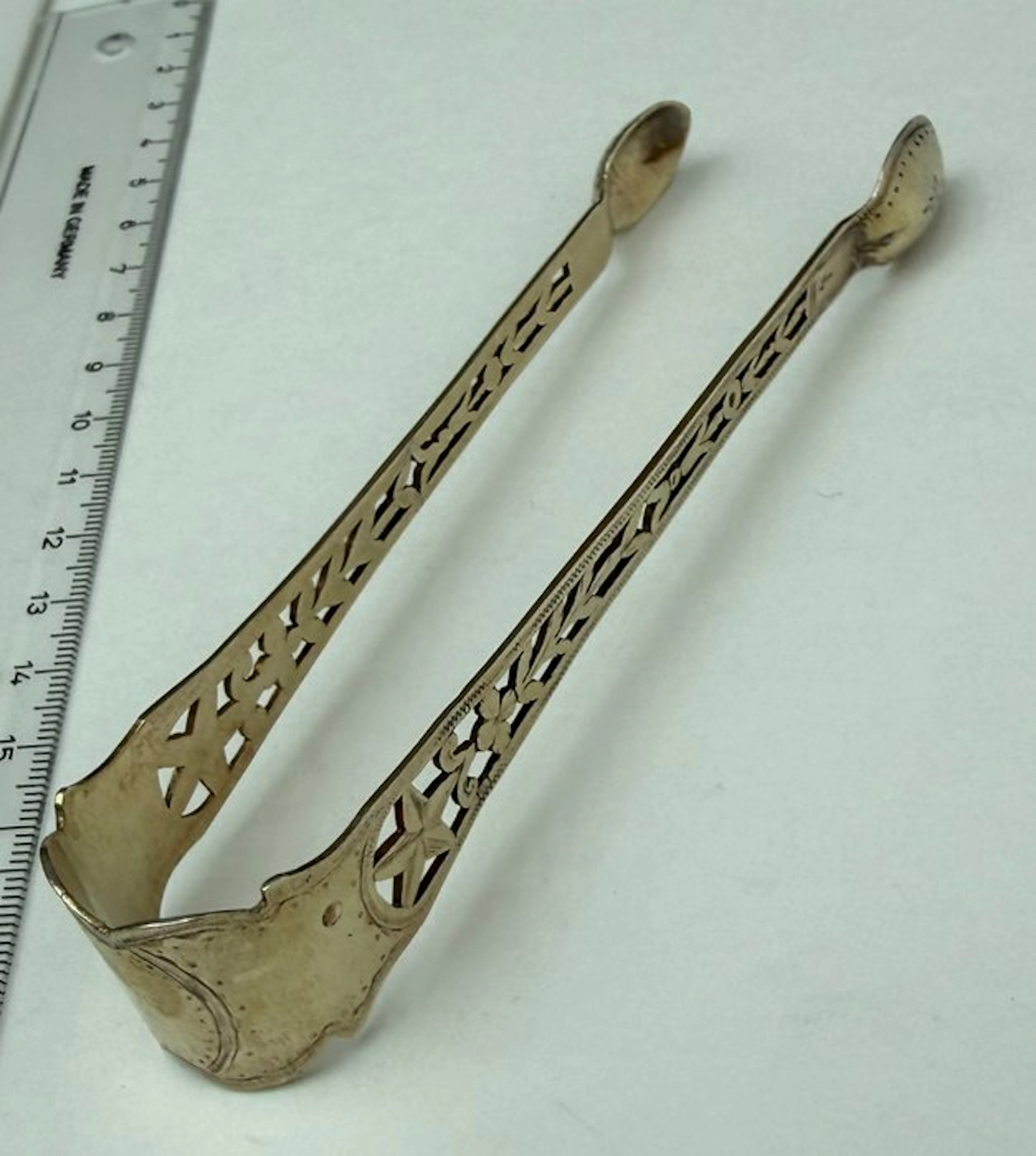 Sugar tongs - .950 silver - 1850-1900 - Napoleonic sugar tongs