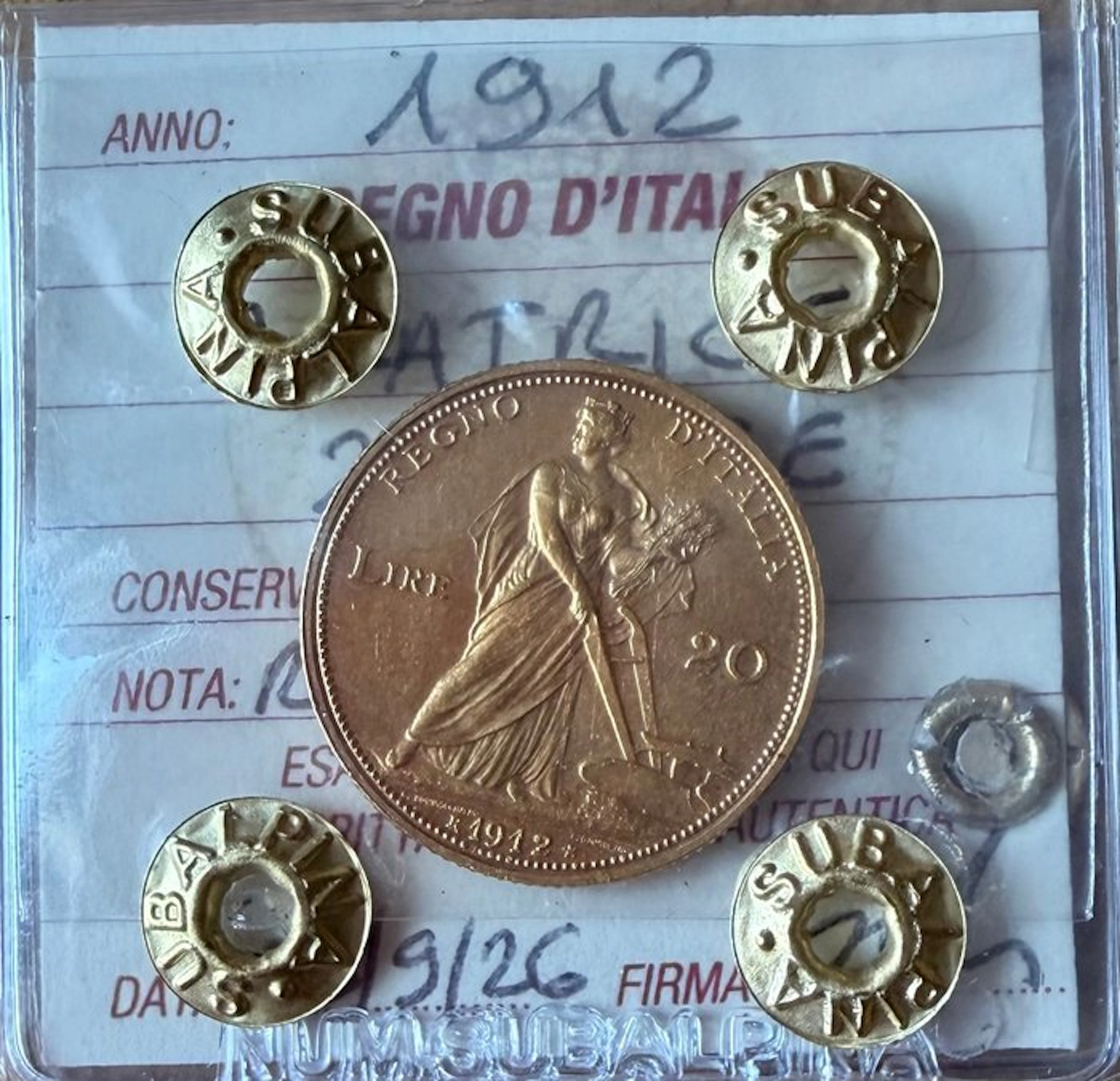 Italy, Kingdom Vittorio Emanuele III. 20 Lire 1912 "Aratrice"