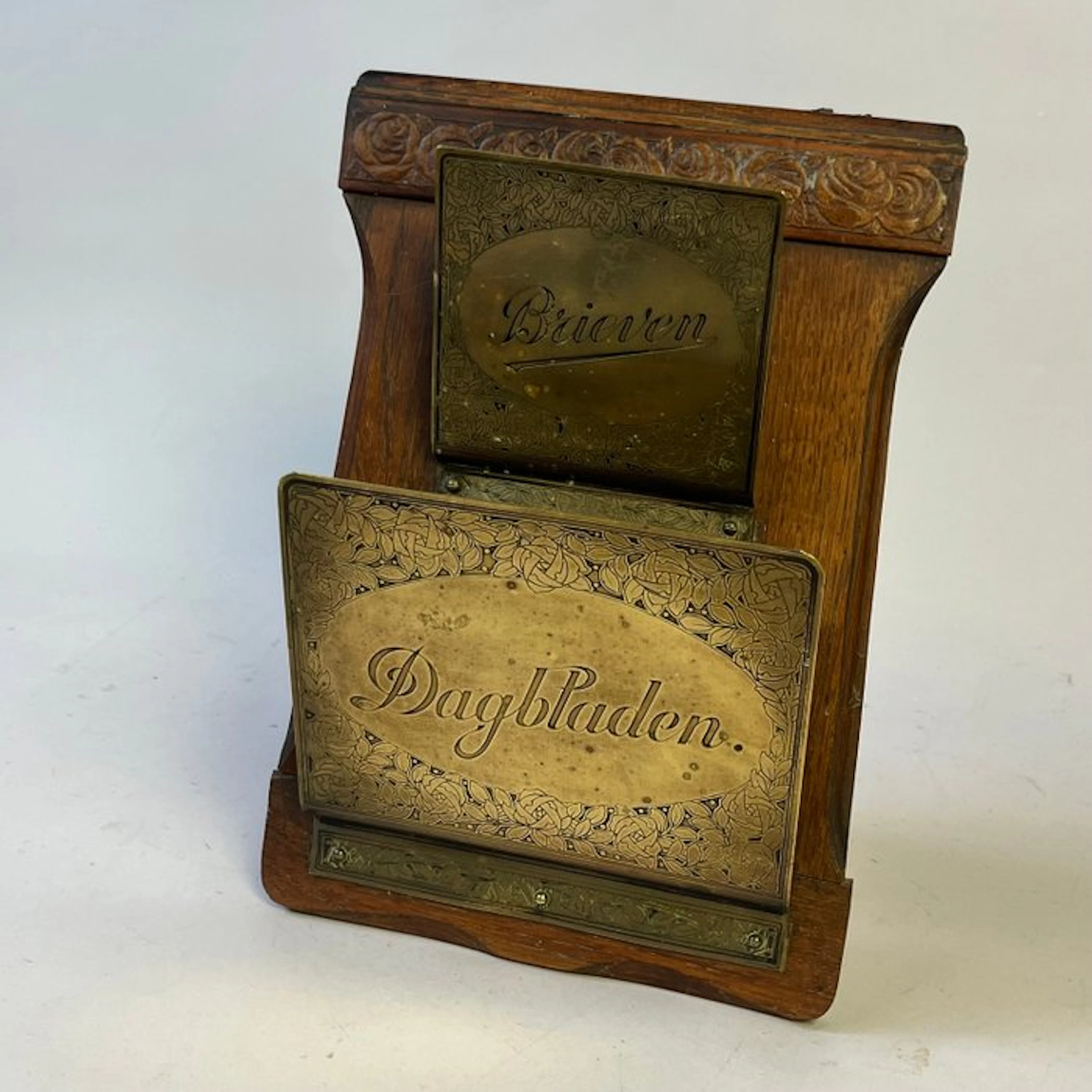 Letter holder - Art Nouveau - 'Letters & Newspapers'...