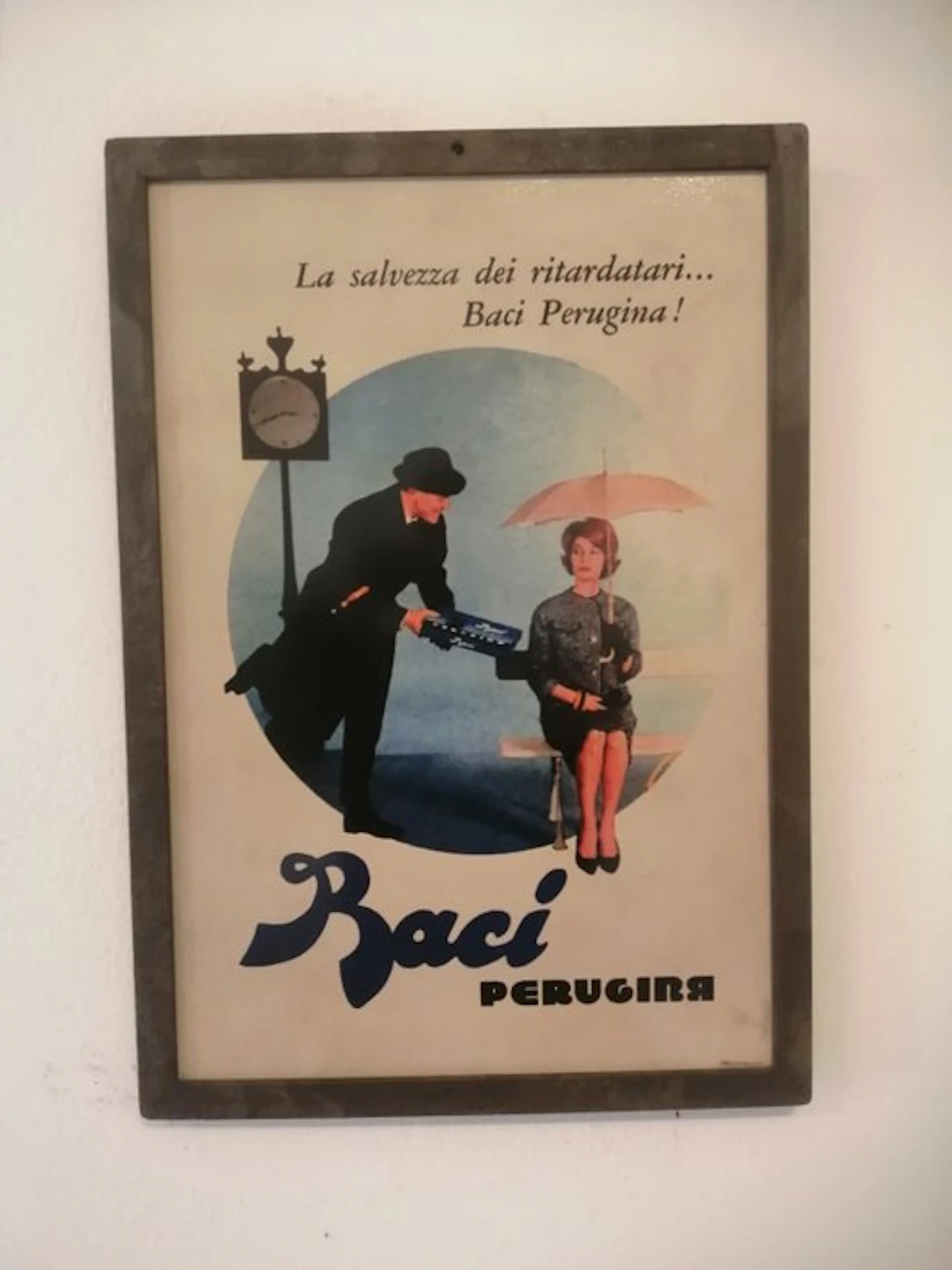 Advertising sign - 1960 - Metal, Paper