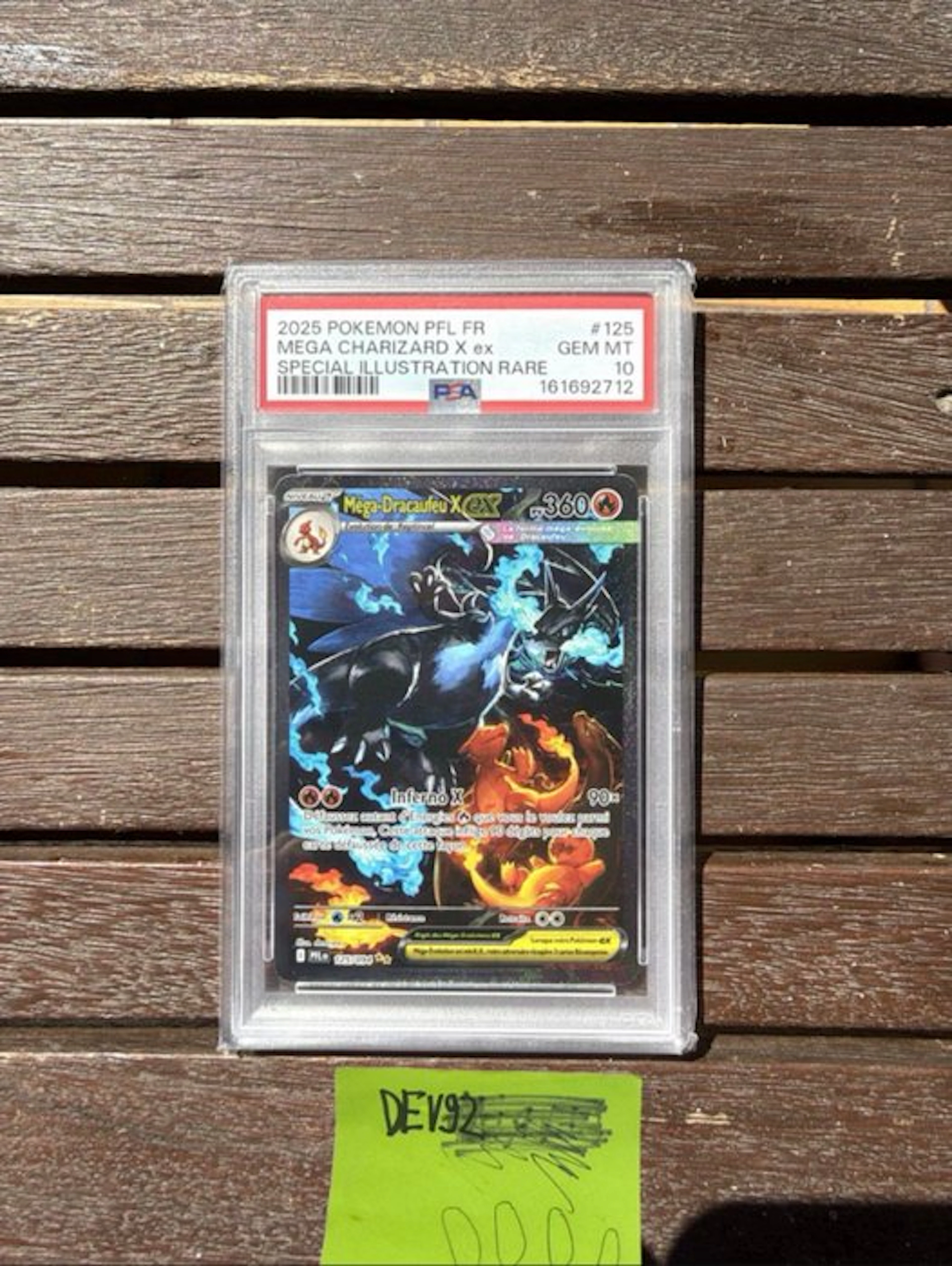 Pokémon - 1 Graded card - Méga-Dracaufeu X ex 125 Full art
