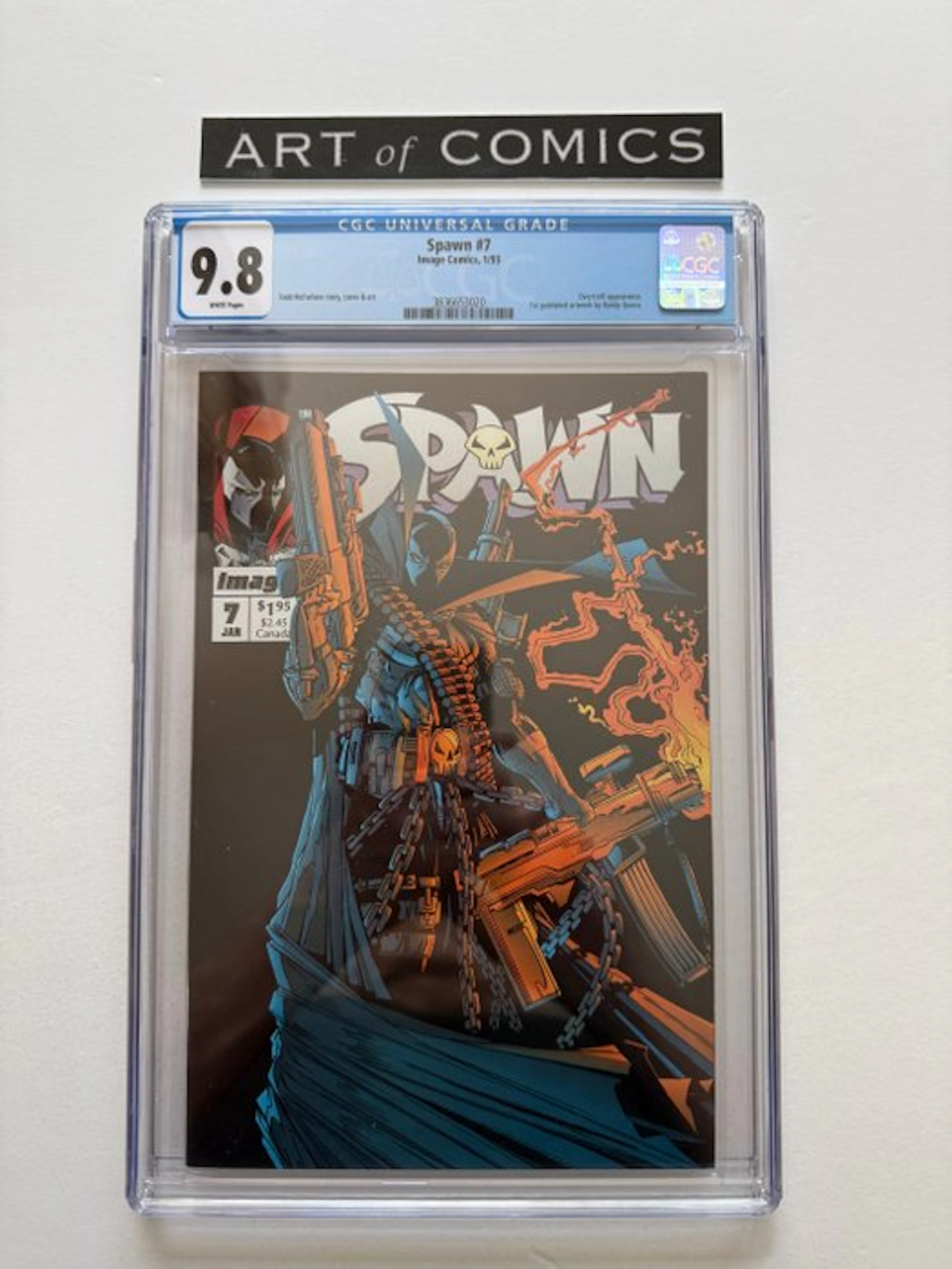 Spawn #7 - Pull-Out Spawnmobile Poster - CGC 9.8...