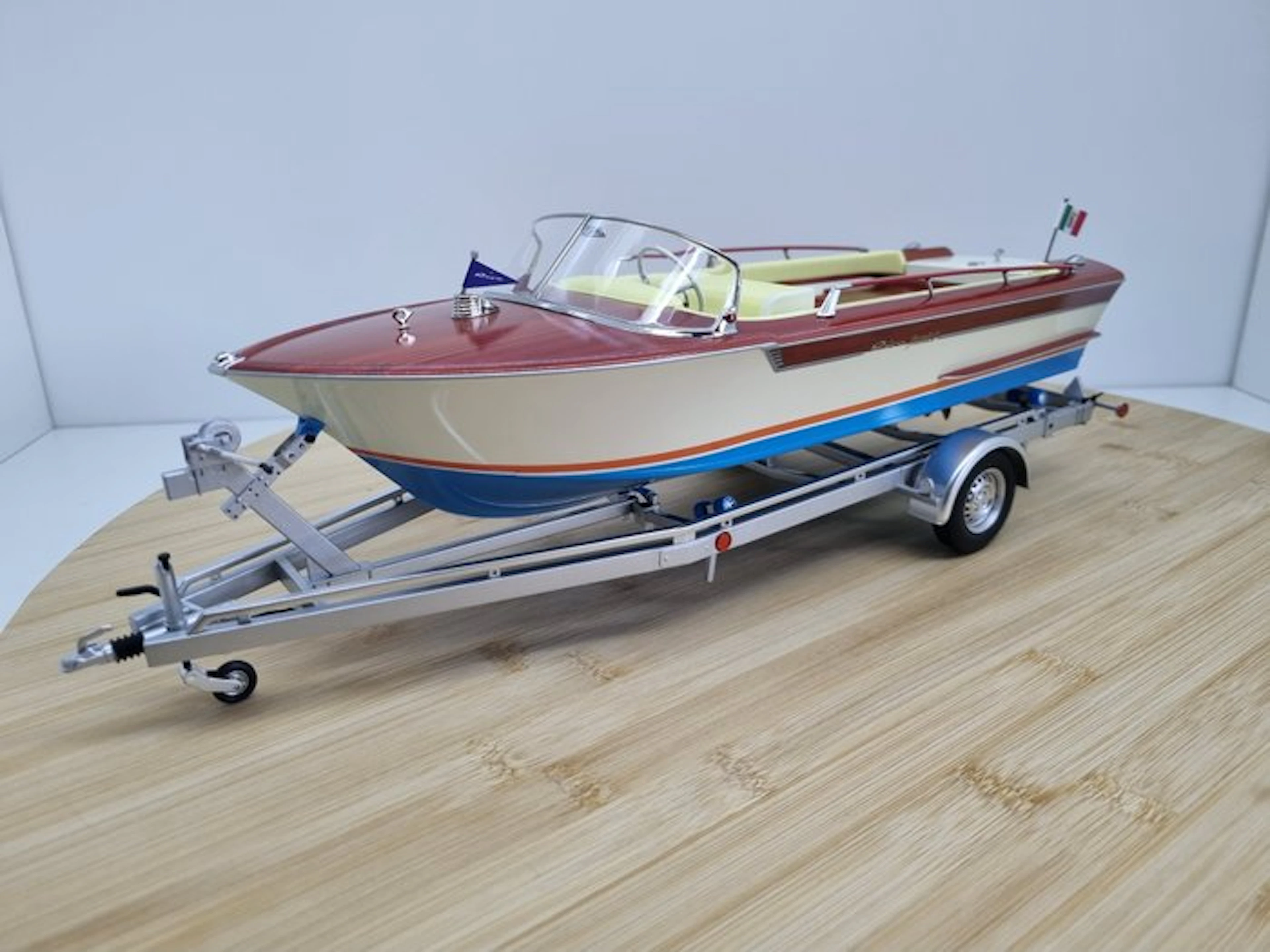 Mitica 1:18 - Model boat - Riva Junior 1966 Motorboot - Ivory-white Interior
