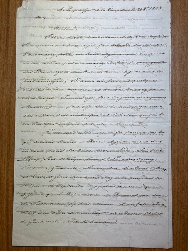 Arsène Maille (Naturalist and Collector) - Autograph...