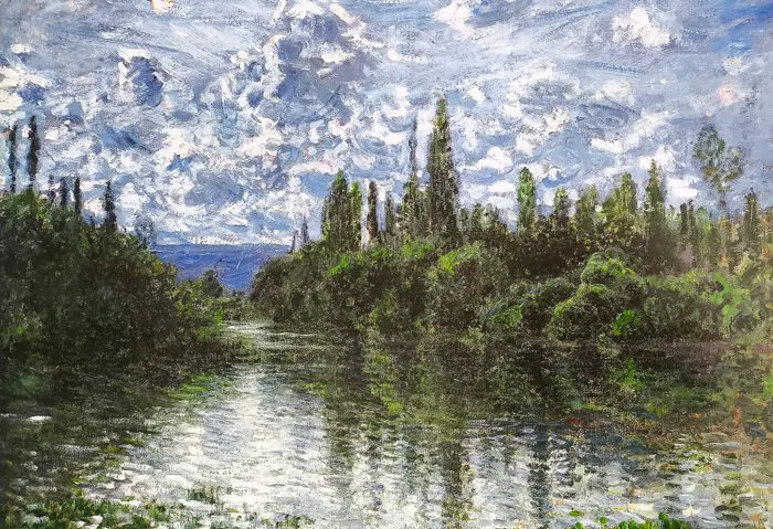 Claude Monet (1840–1926) (after) - "Bras de la Seine près de Vétheuil ...