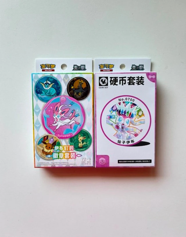 Pokémon - 2 Box - Pokemon CSV9.5 Coin Sylveon + Badge...