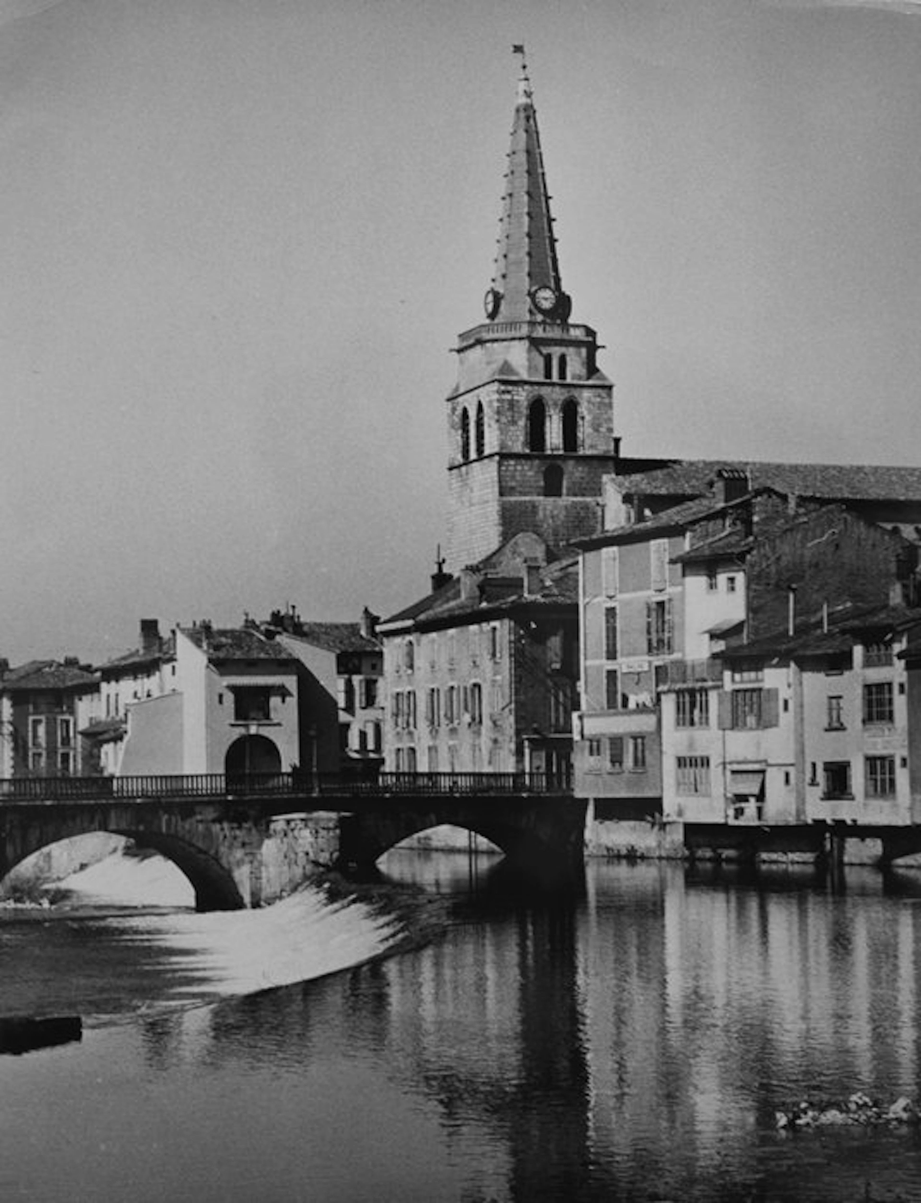 Jean Ribiere 1922 - 1989 - L'Eglise de Saint Girons, 1958