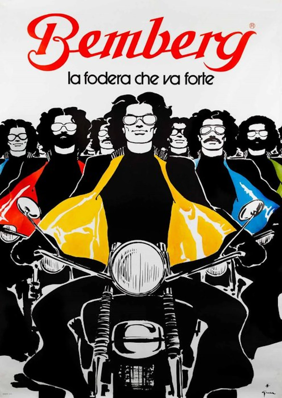 René Gruau - BEMBERG TESSUTI - La fodera che va forte - 1980s