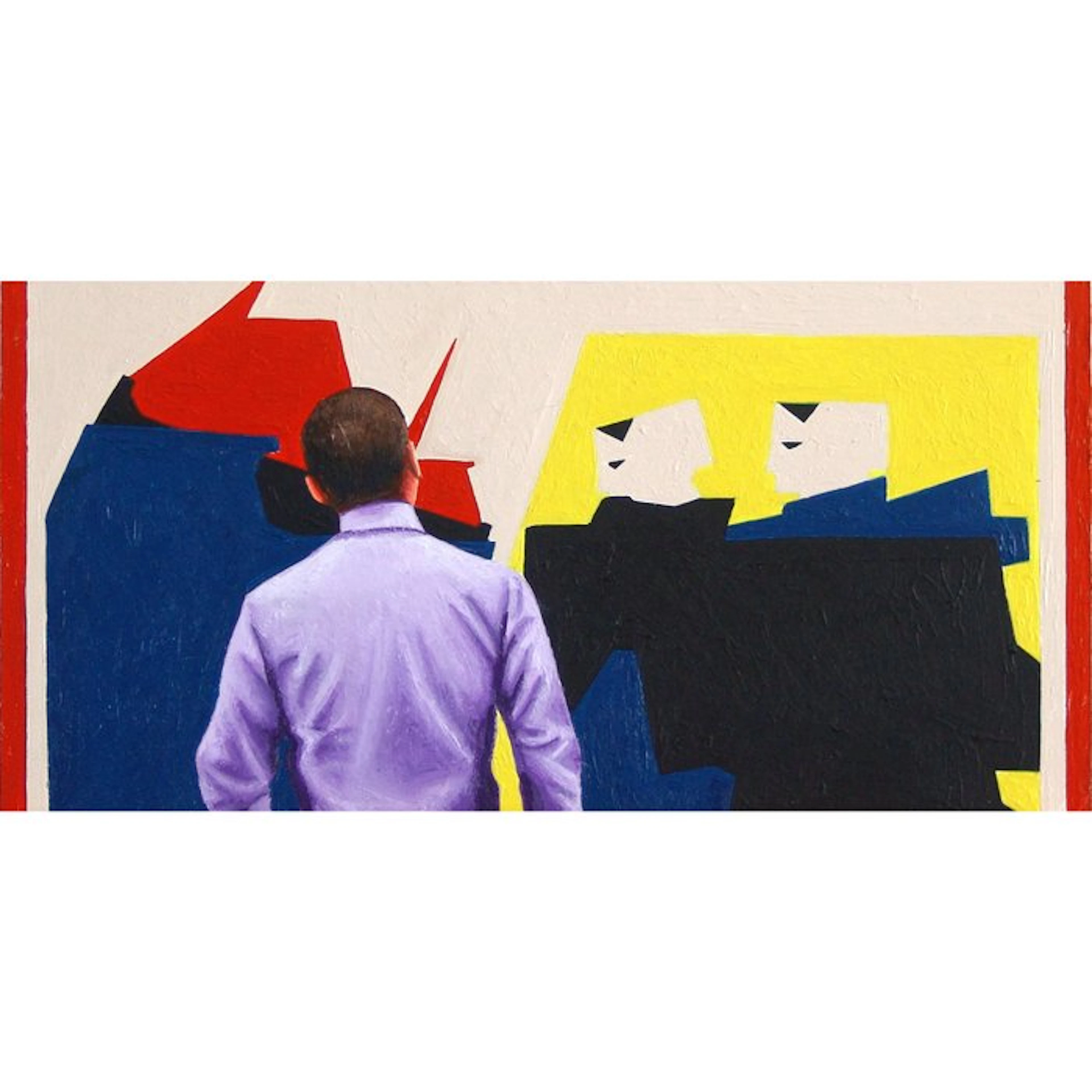 Gerard Boersma (1976) - De Storm (painting of a man...