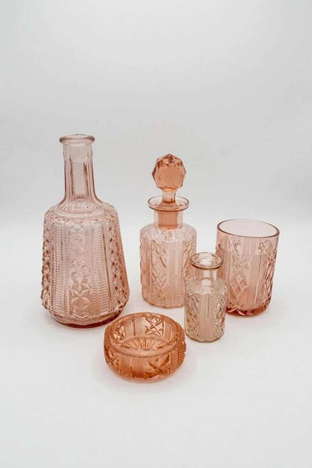 Verreries de Scailmont - Set de toilette Art Déco - Carafe (5) - Glass