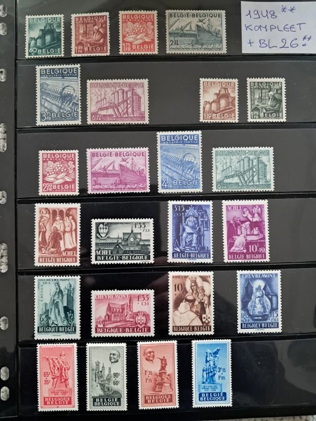 Belgium 1948/1959 - 11 years in mint condition