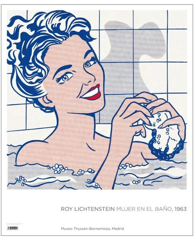 Roy Lichtenstein - Woman in Bath (1963) – Official Thyssen Museum Poster