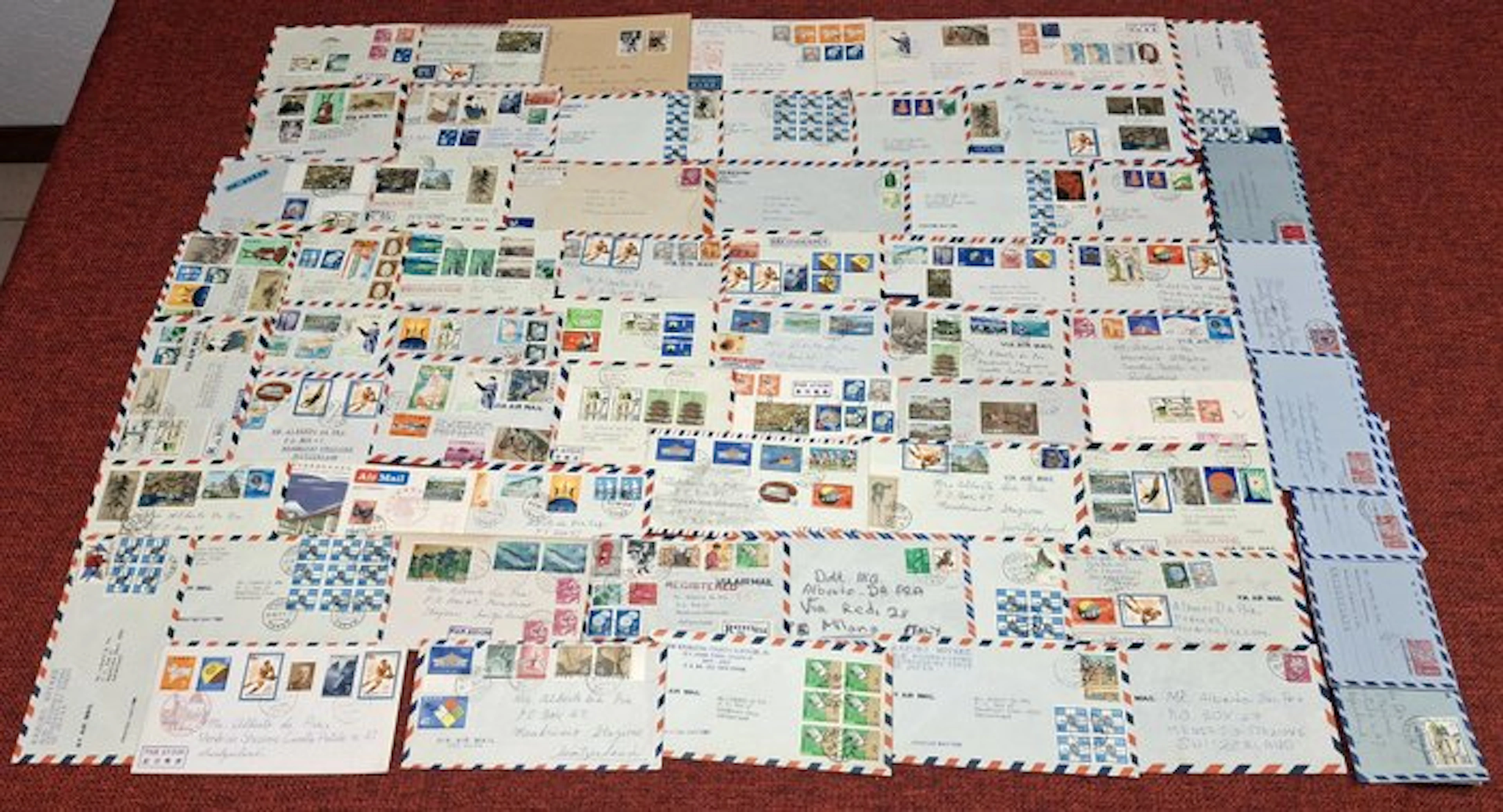 World - Postal History (over 300 envelopes) + 9 kg of postcards
