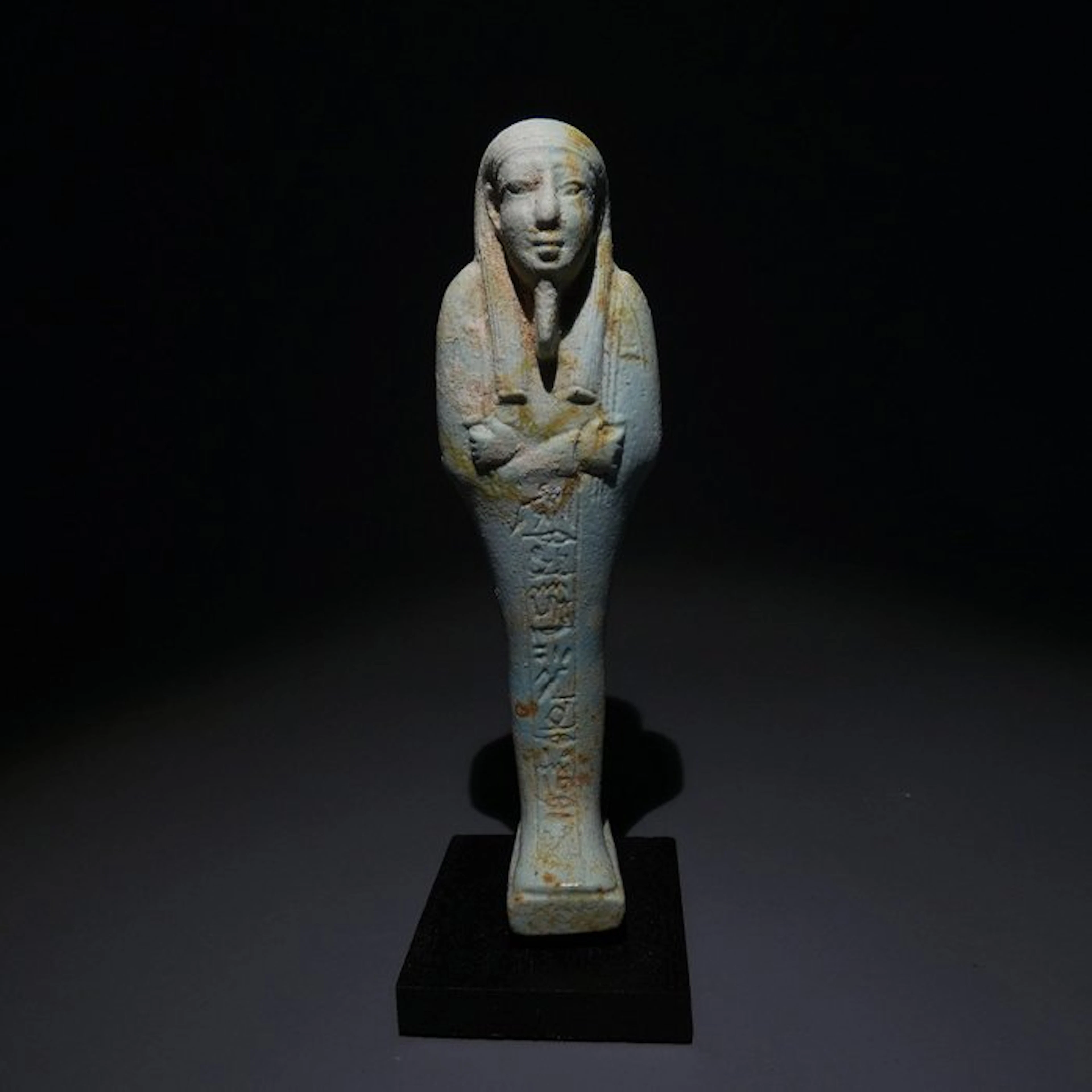 Ancient Egyptian Faience Shabti or Ushabti for Nanefer-senebek