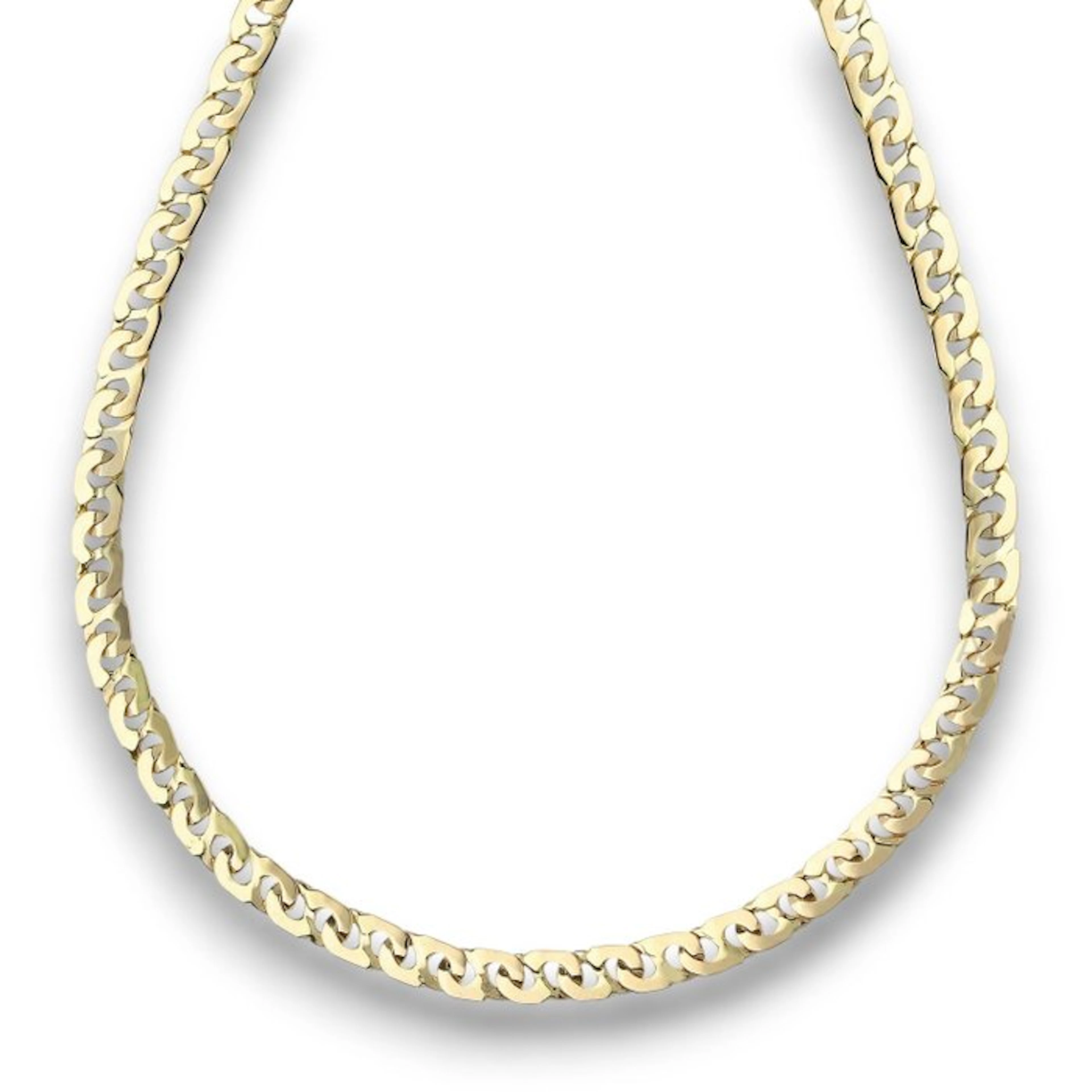 Necklace - 18 kt. Yellow gold - Flat solid chain 19g
