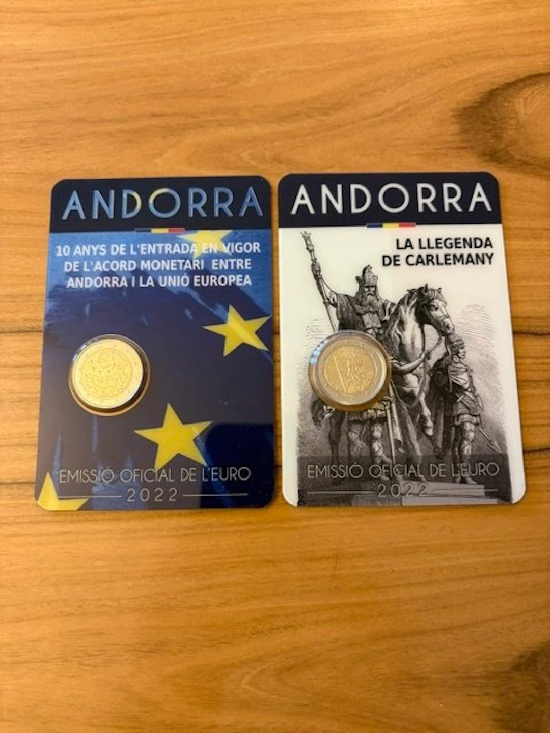 Andorra. 2 Euro 2022 "Charlemagne" + "Monetary Agreement"...