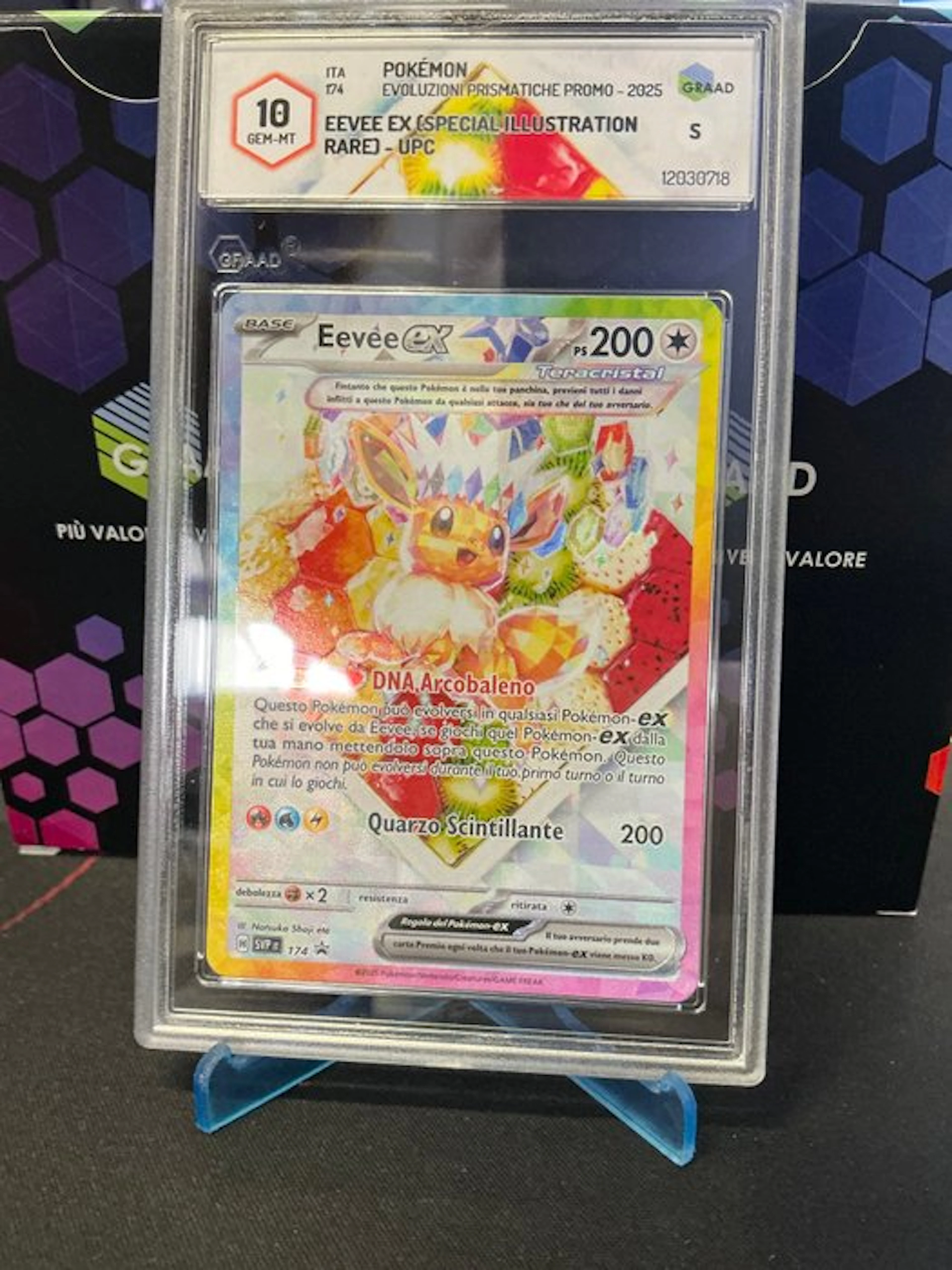 Pokémon - 1 Graded card - Eevee 174 Promo card