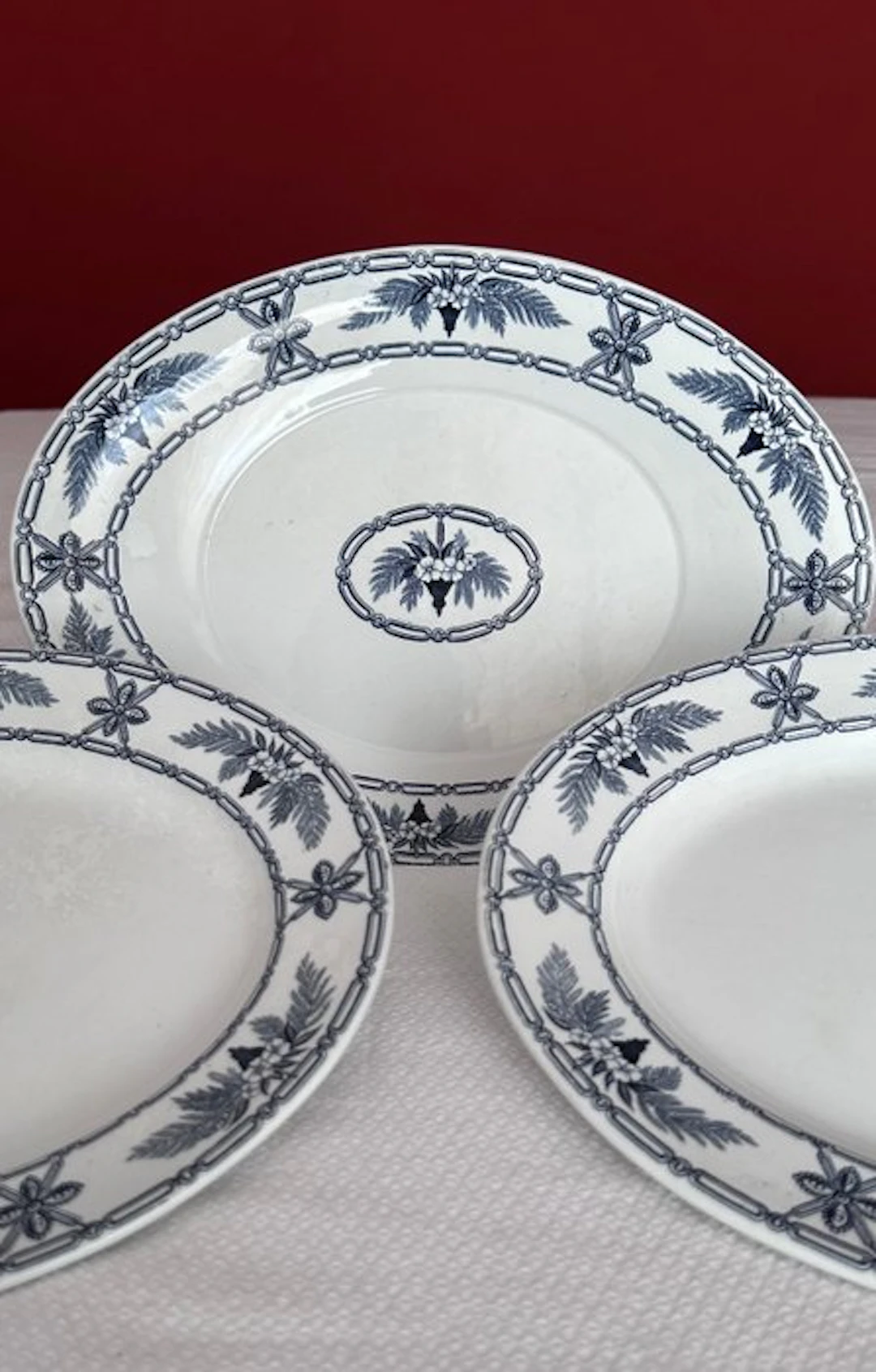 Ashworth Brothers - Platter (3) - Earthenware - 1880