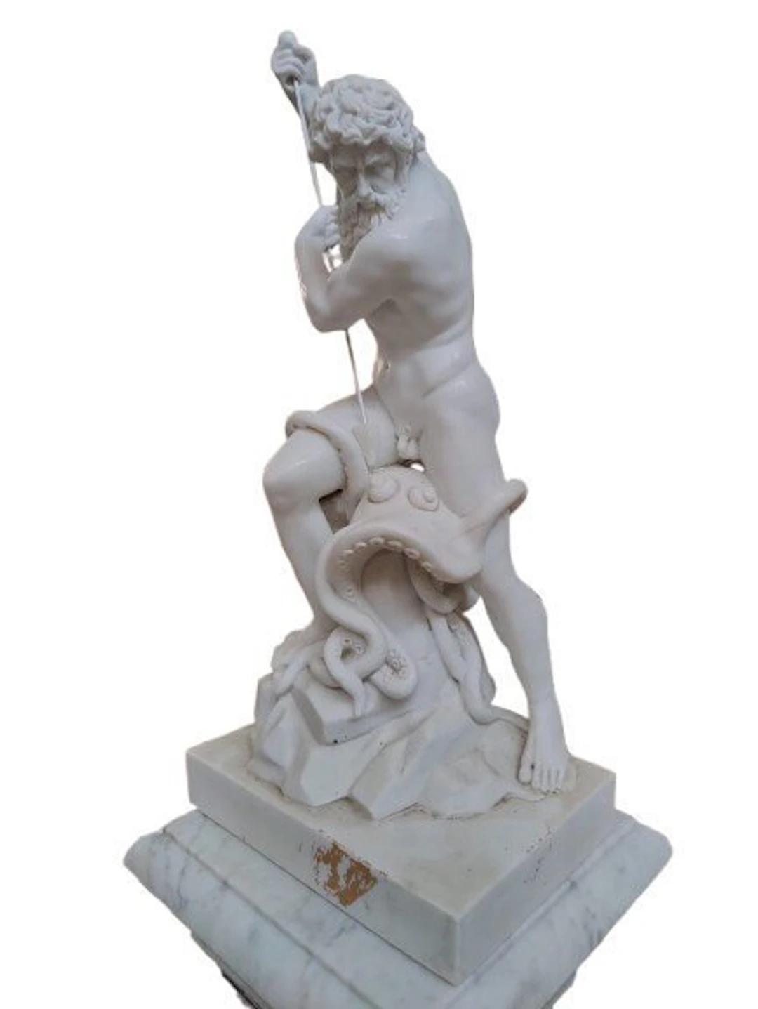 Sculpture, Nettuno - 61 cm - Marble