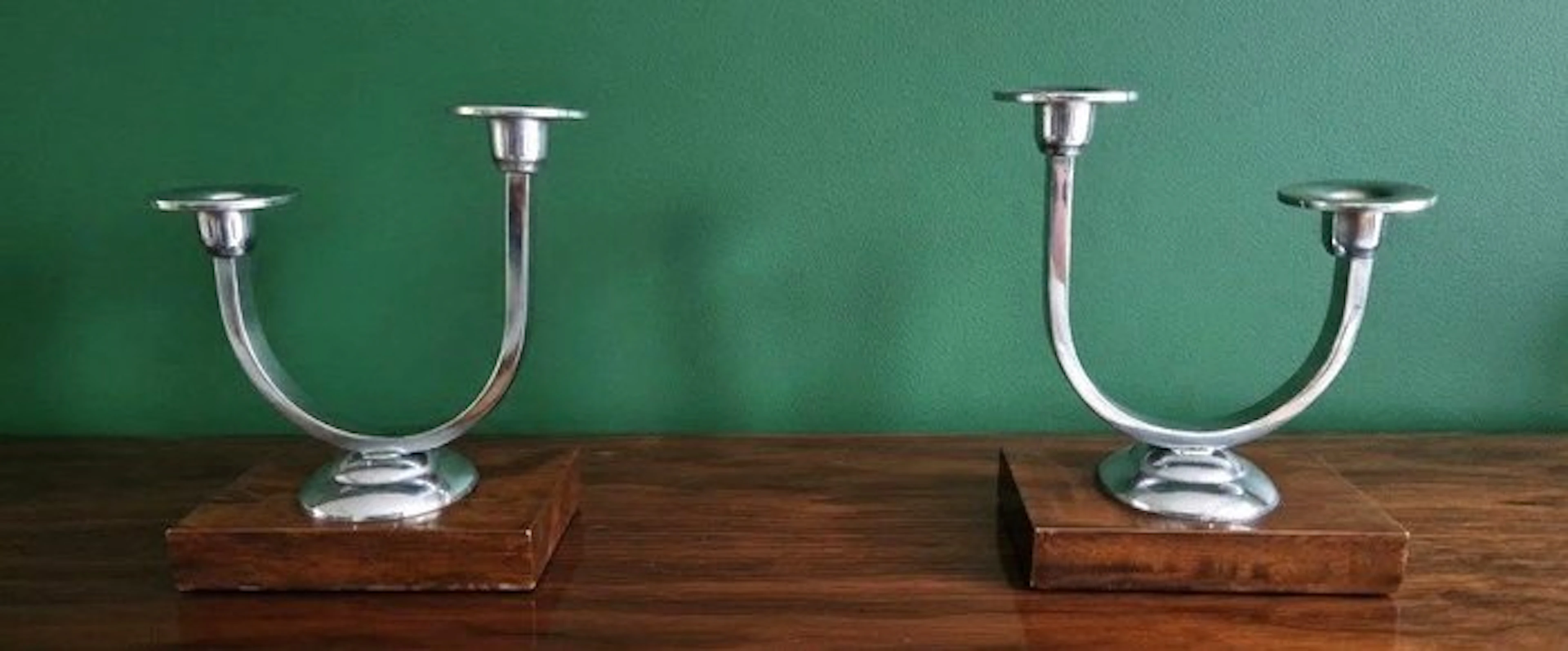 Attribution : Demeyer - Taperstick - chrome-plated metal