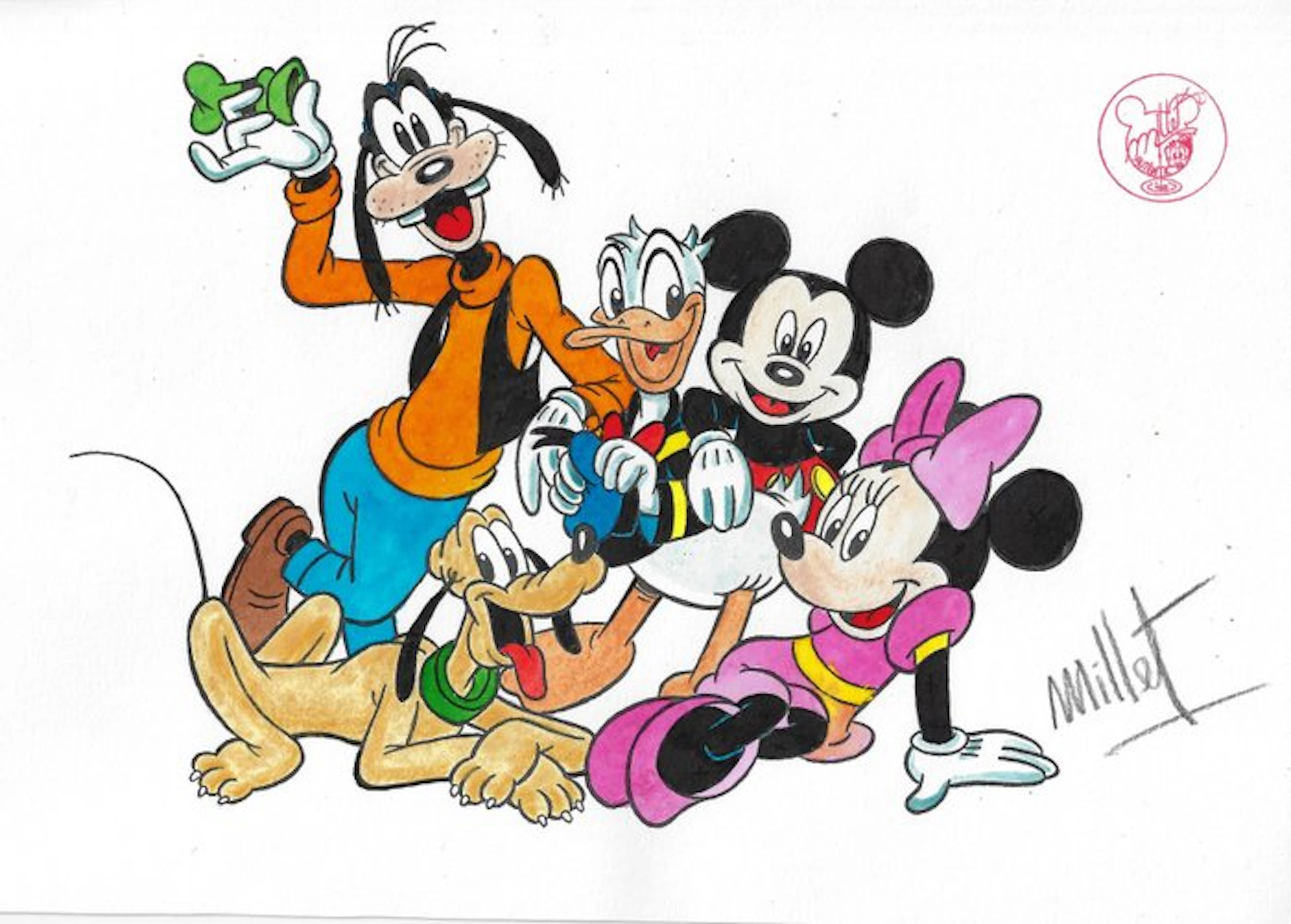 Millet - 1 Watercolour - Mickey Mouse - Vintage Style - 2026