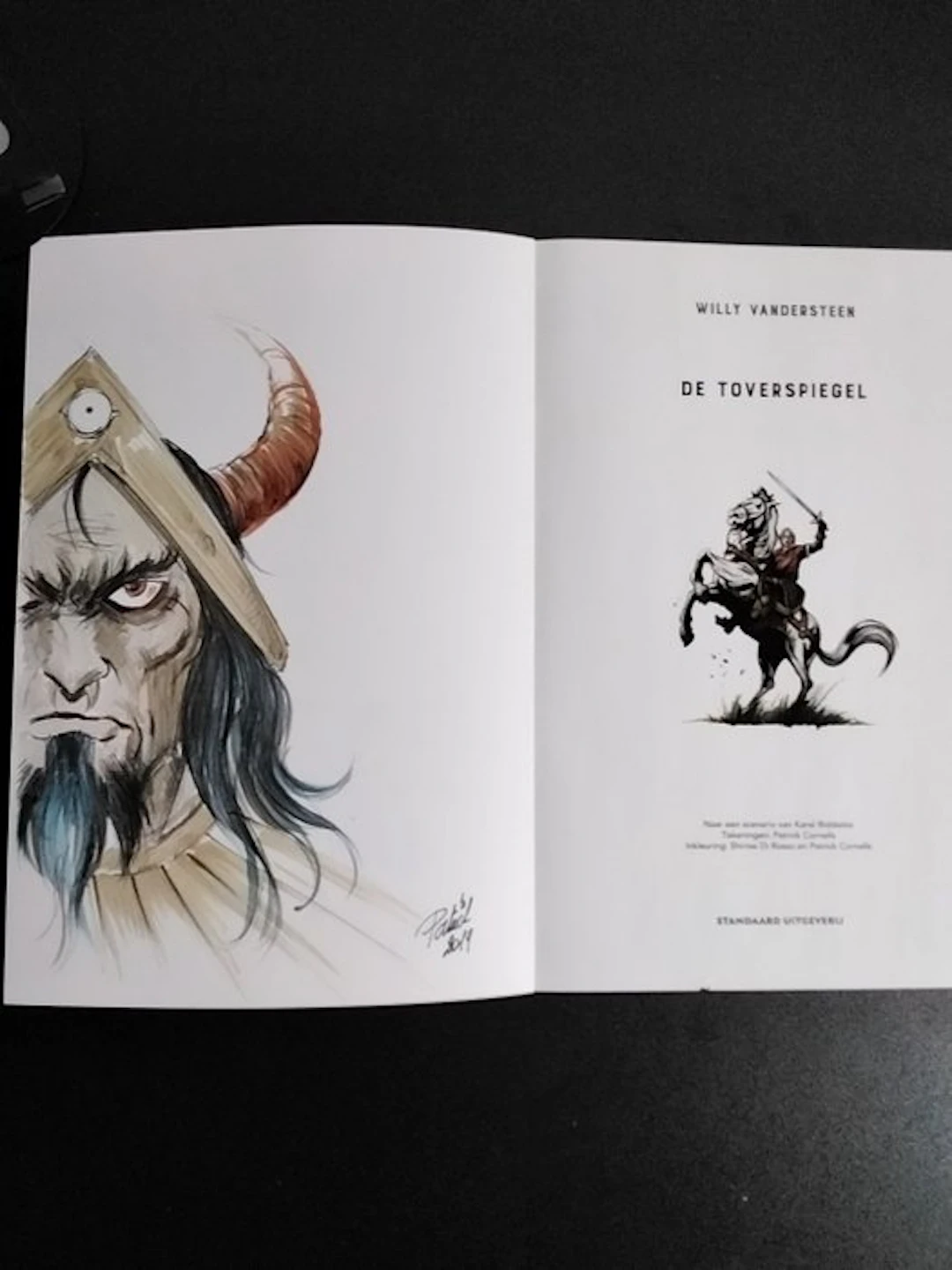De Rode Ridder - De Toverspiegel - opdrachttekening - 1...