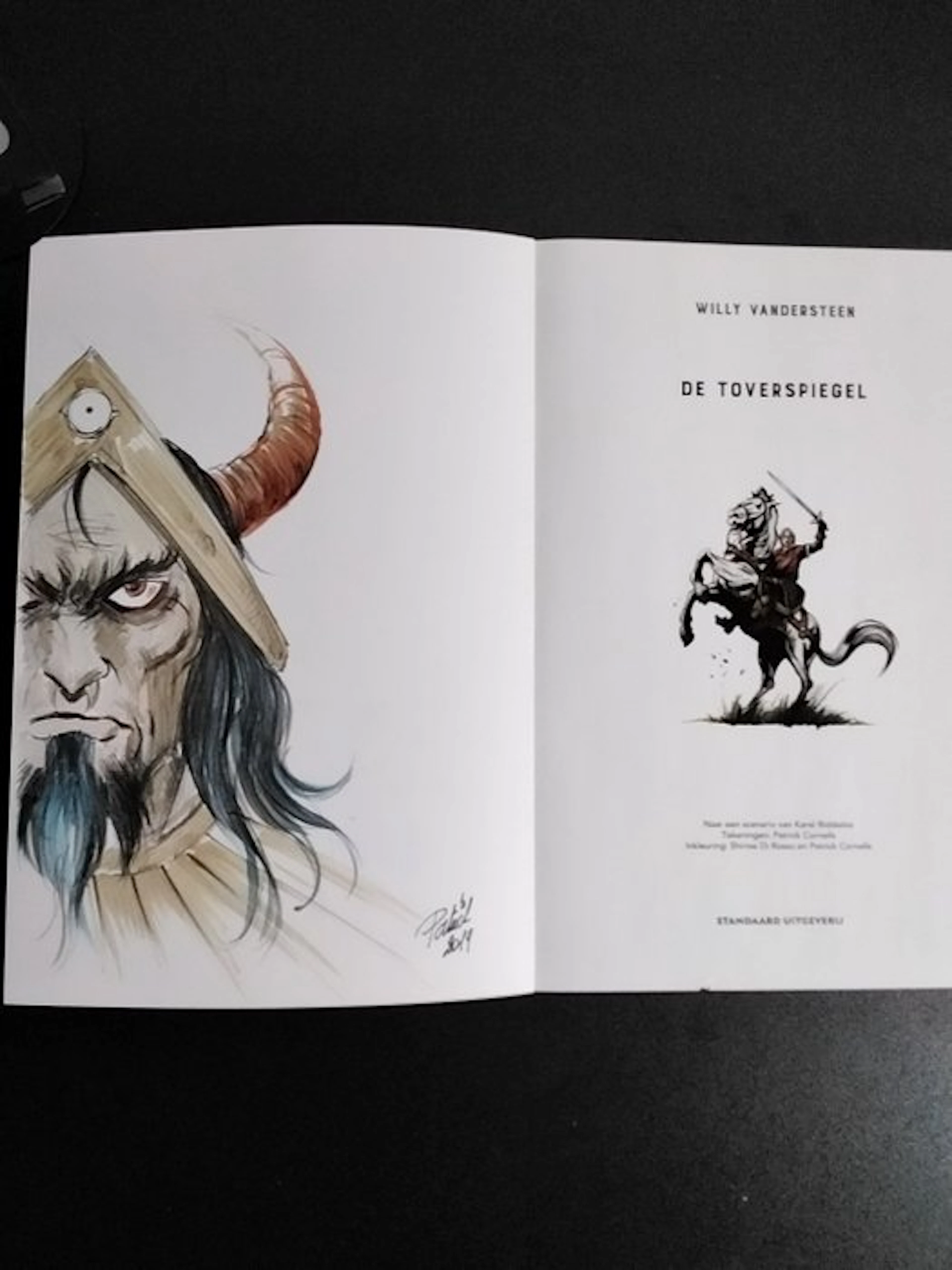 De Rode Ridder - De Toverspiegel - opdrachttekening - 1...