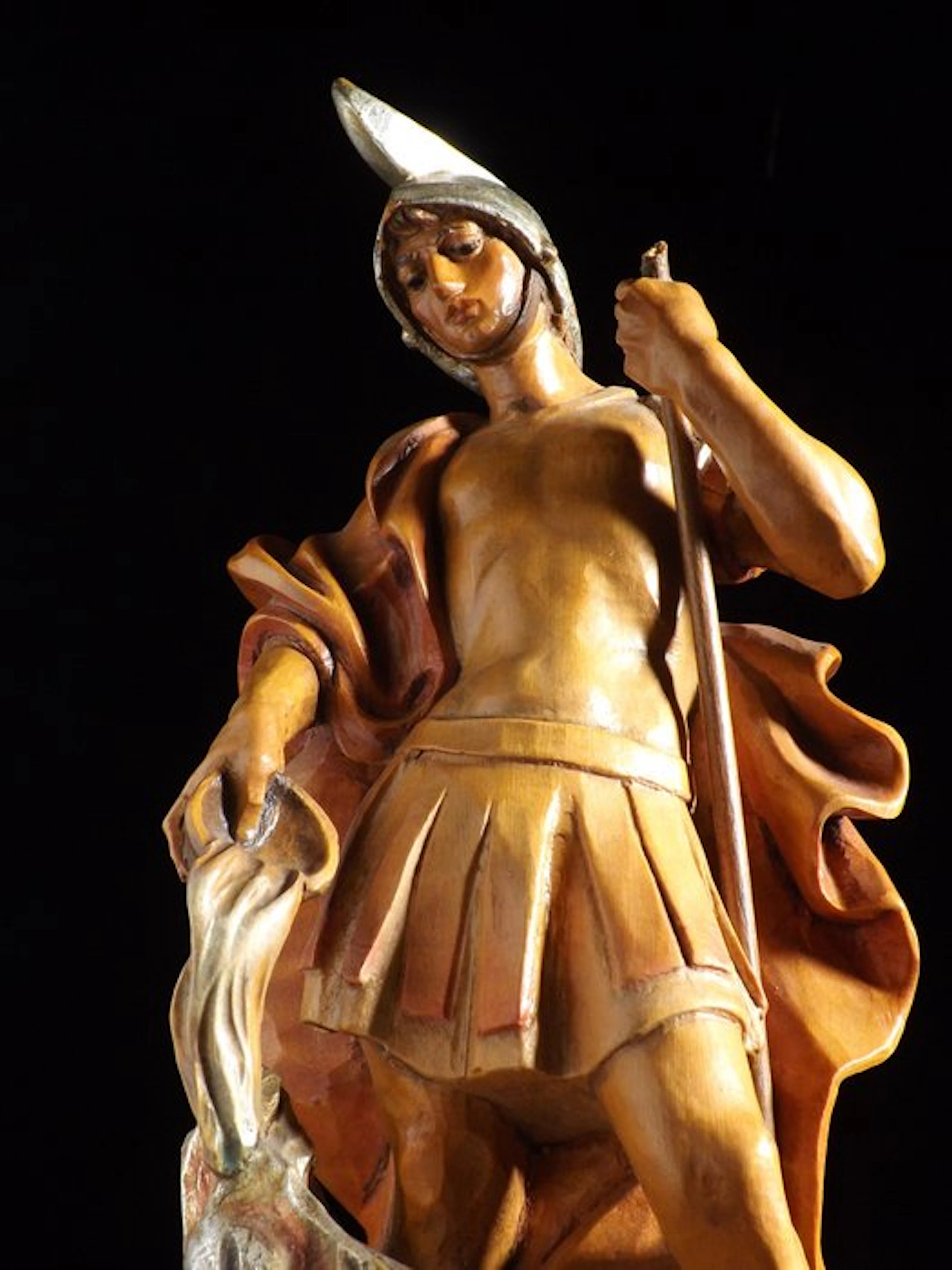 Figure - Saint Florian of Lorch – Hand-Carved and...