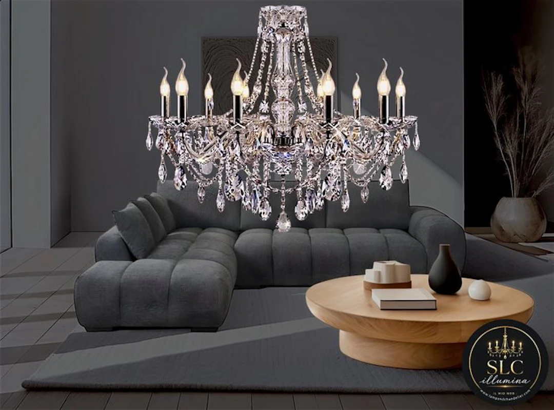 SLC Illumina - MG - Chandelier - Aurea 12L - Crystal - Model Lamp 12L Aurea