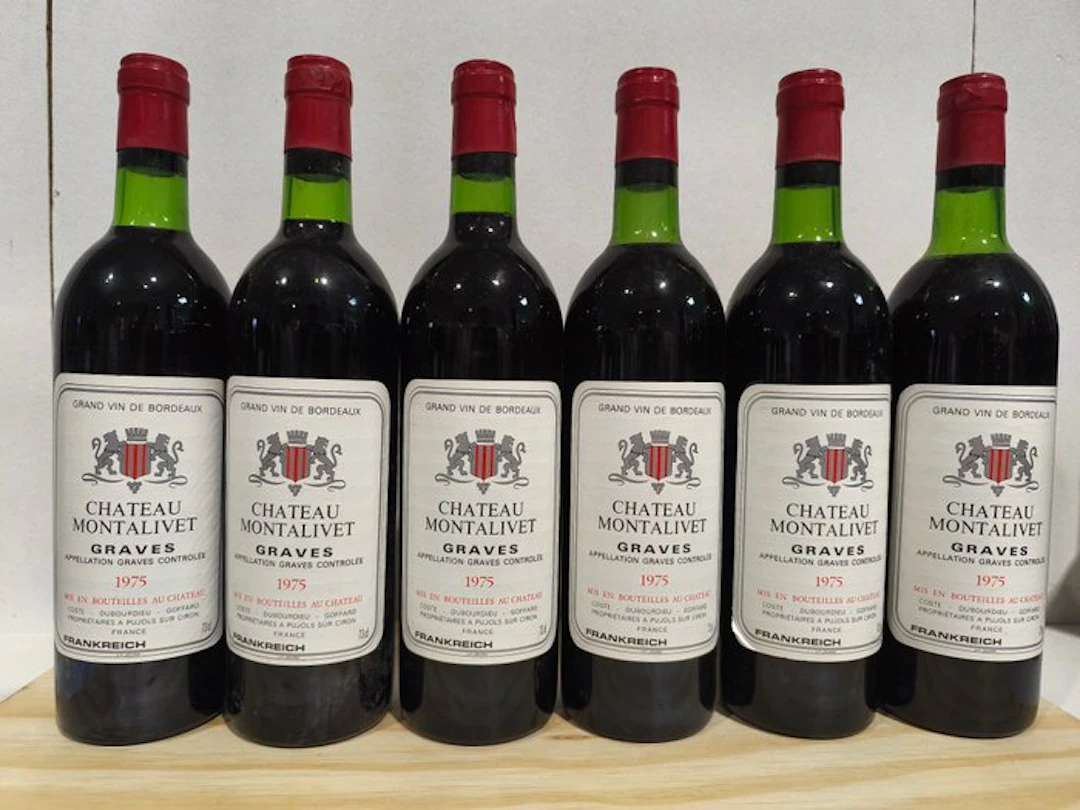 1975 Château Montalivet - Graves - 6 Bottles (0.73L)