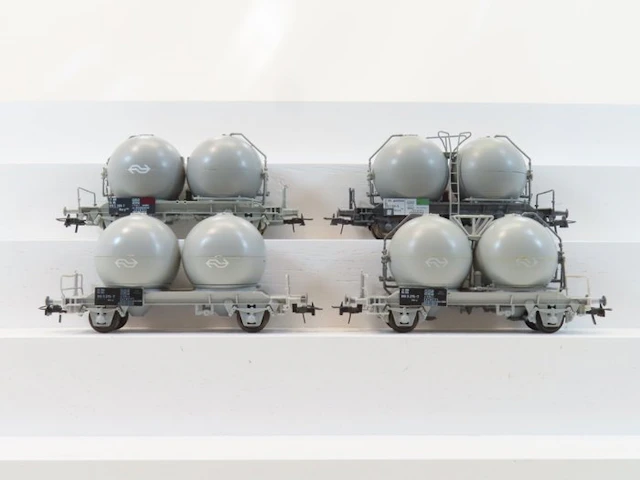 Roco H0 - 4325/66460/66458 - Model train freight carriage...