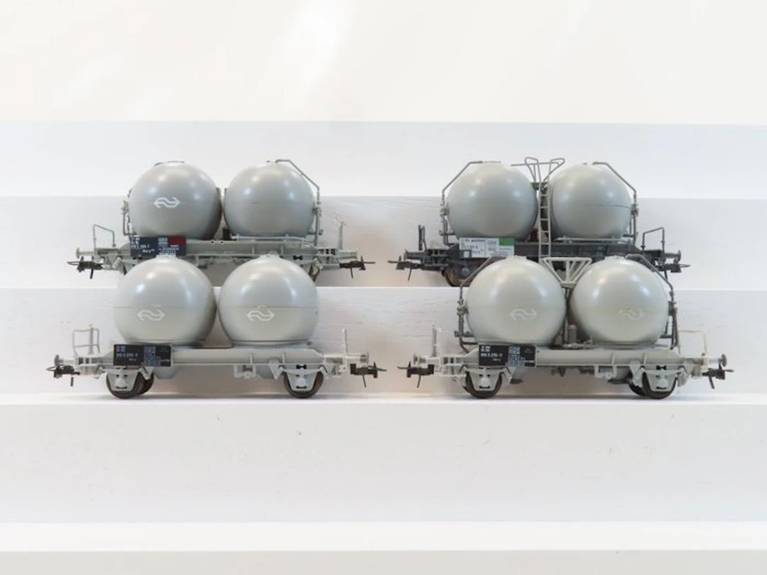 Roco H0 - 4325/66460/66458 - Model train freight carriage...