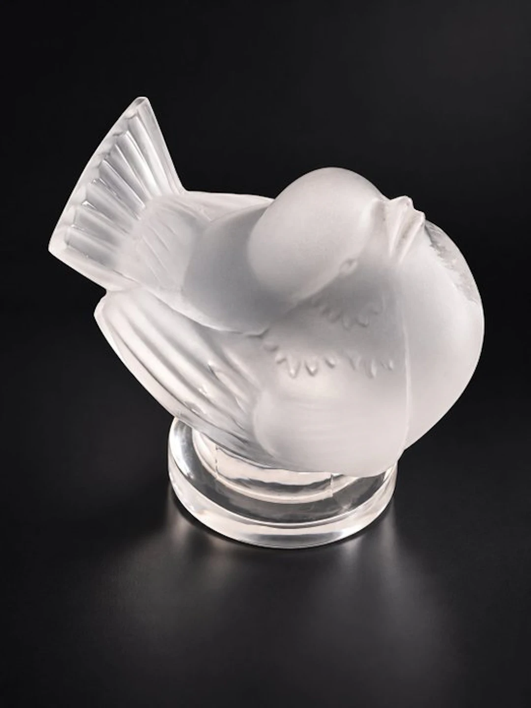 Lalique - Sculpture, Uccellino - 5 cm - Crystal