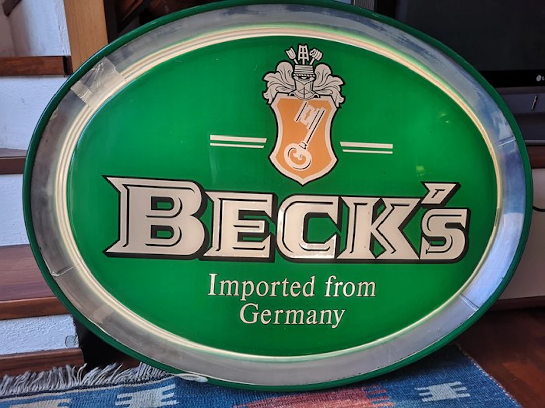 Beck's - Beer neon sign - Advertising sign - Plexiglass