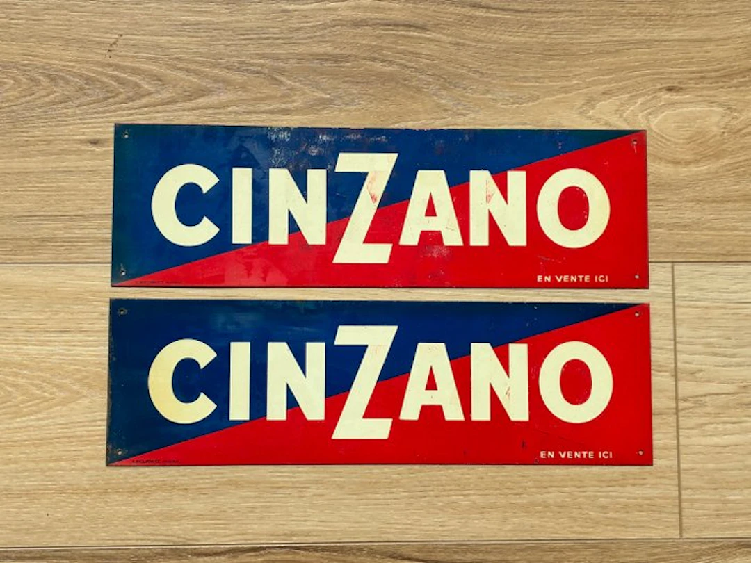 Cinzano / H.Philippault Montreuil - Plaque - Metal