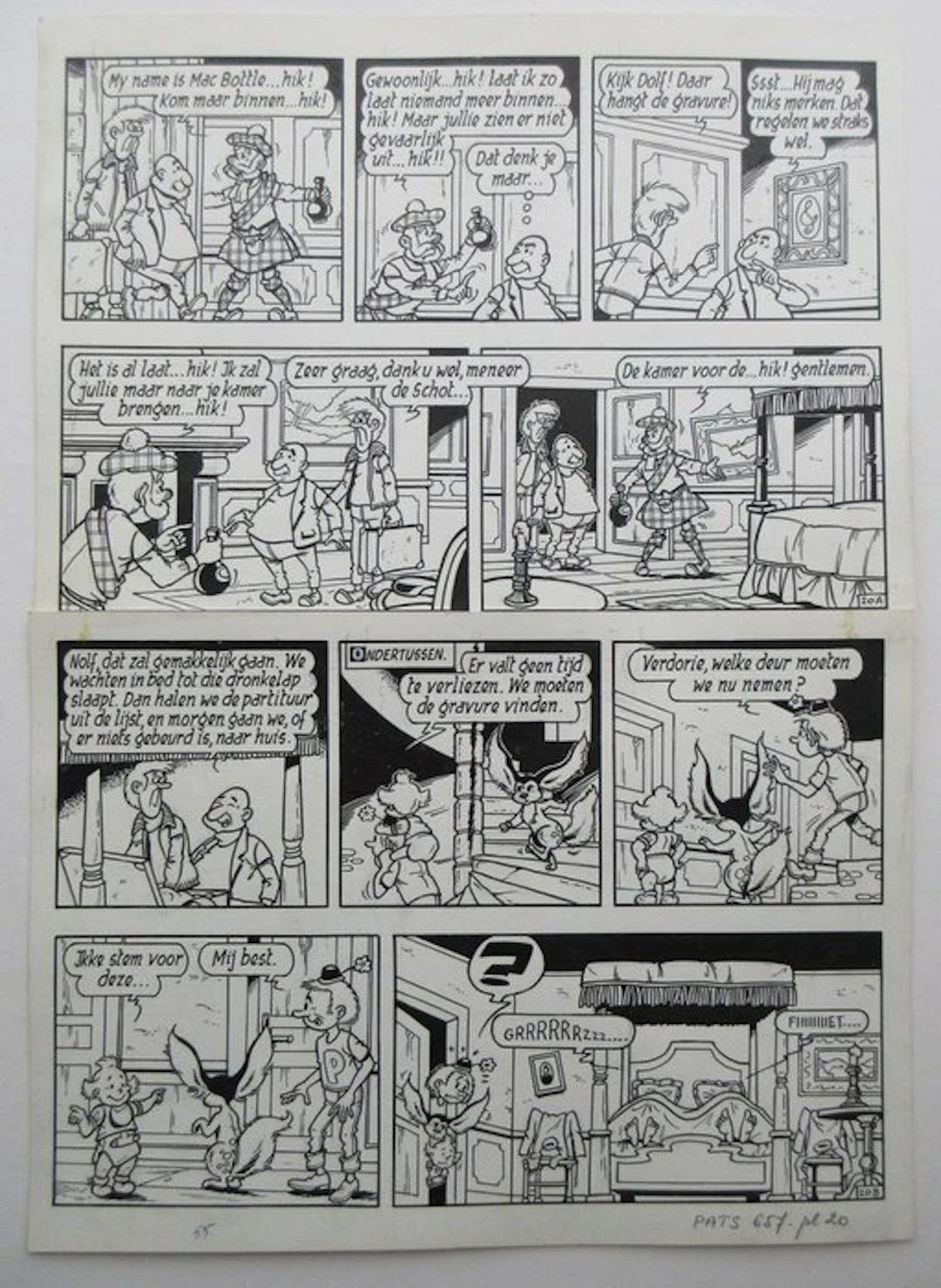Merho - 1 Original page - Pats - Het spook van de opera - 1976