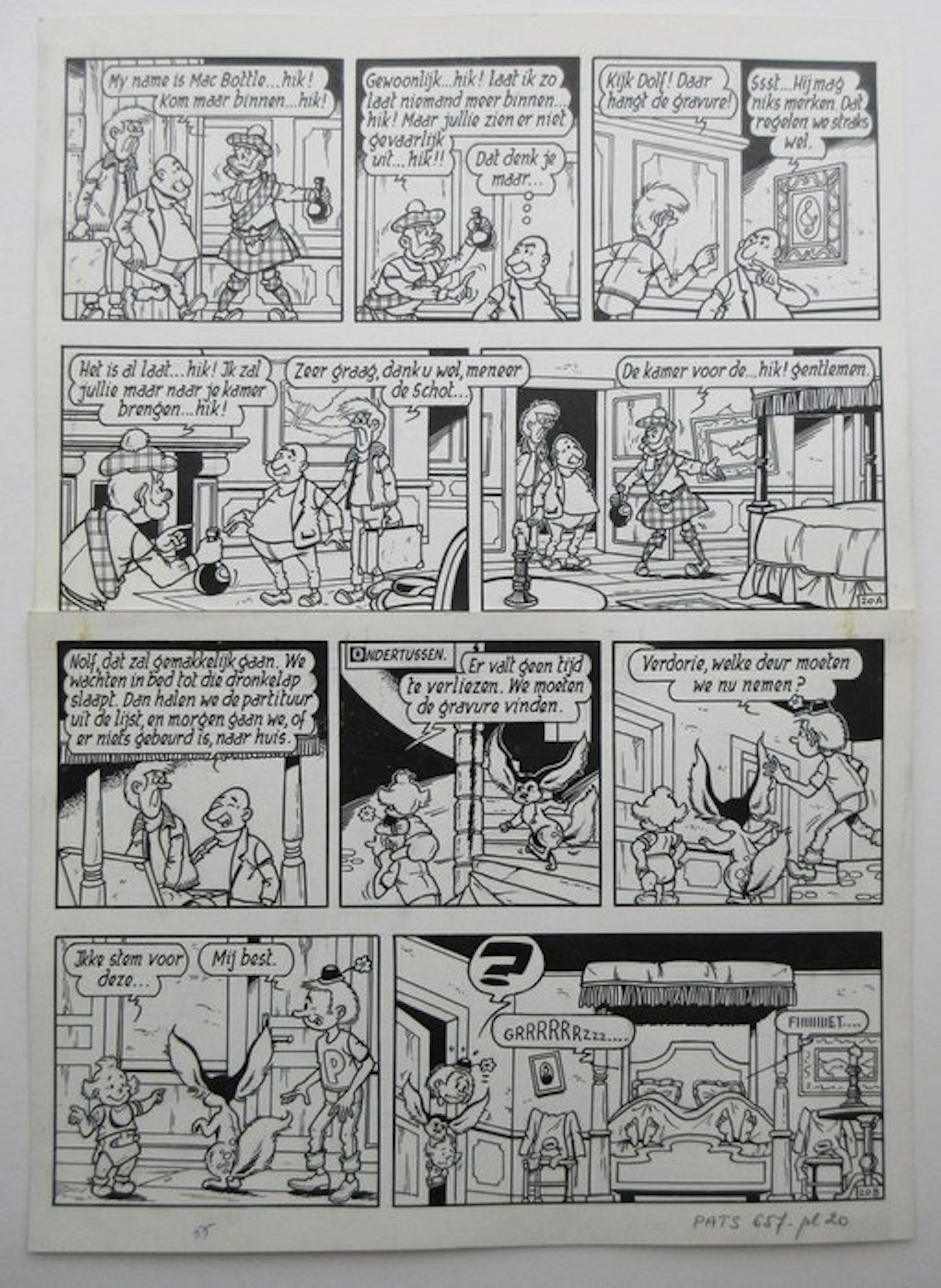 Merho - 1 Original page - Pats - Het spook van de opera - 1976