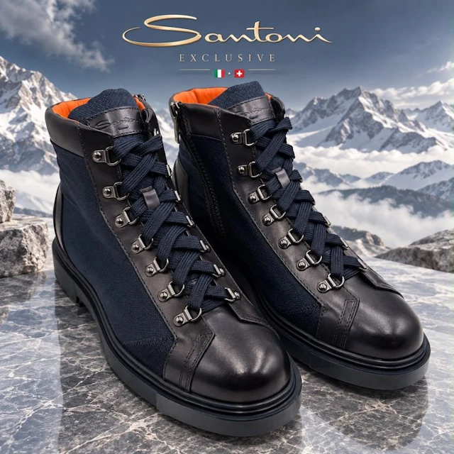 Santoni - Wellington boots - Size: EU 40 - New in box