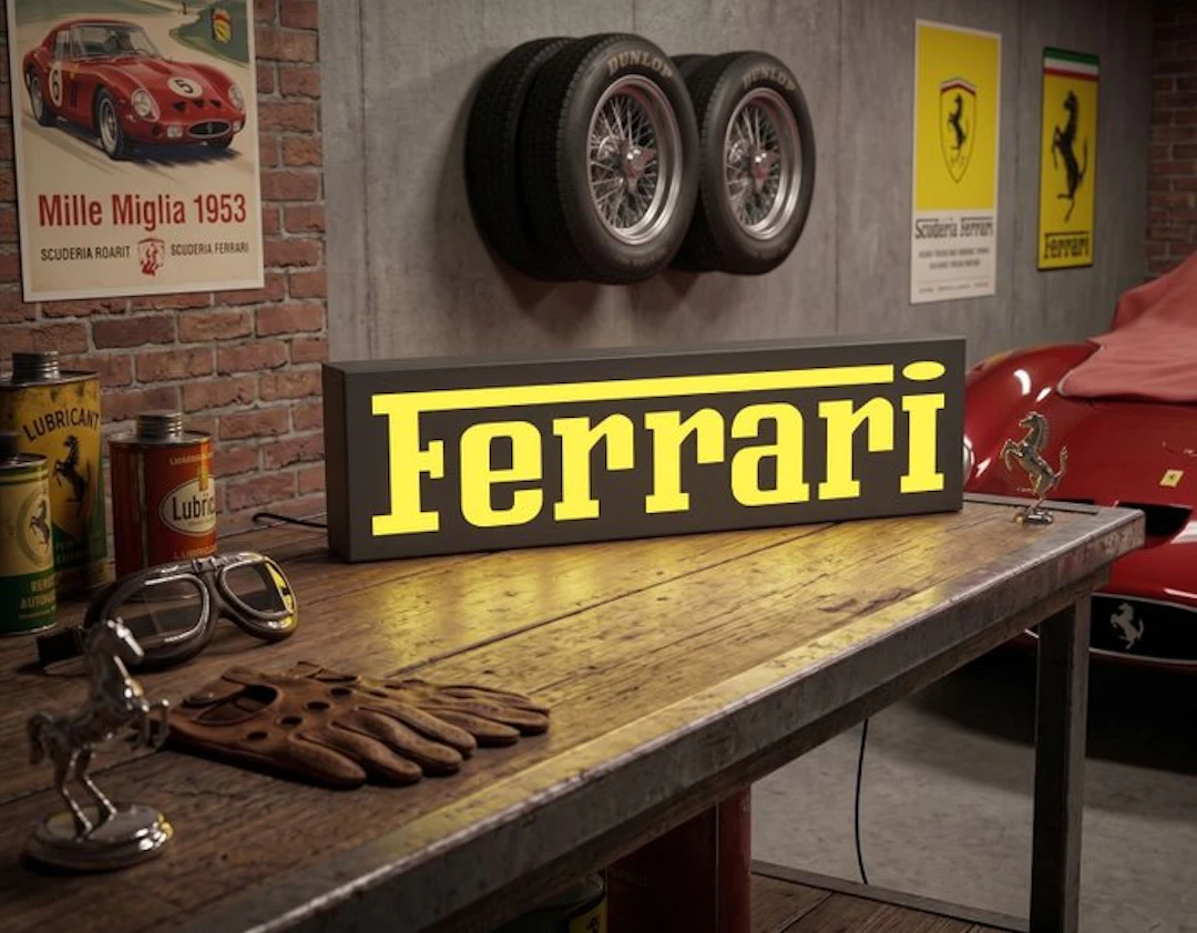 Ferrari neon sign for workshop or retail outlet - Ferrari - 2025