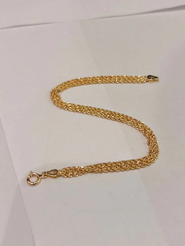 Bracelet - 18 kt. Yellow gold - 18kt Torchon bracelet