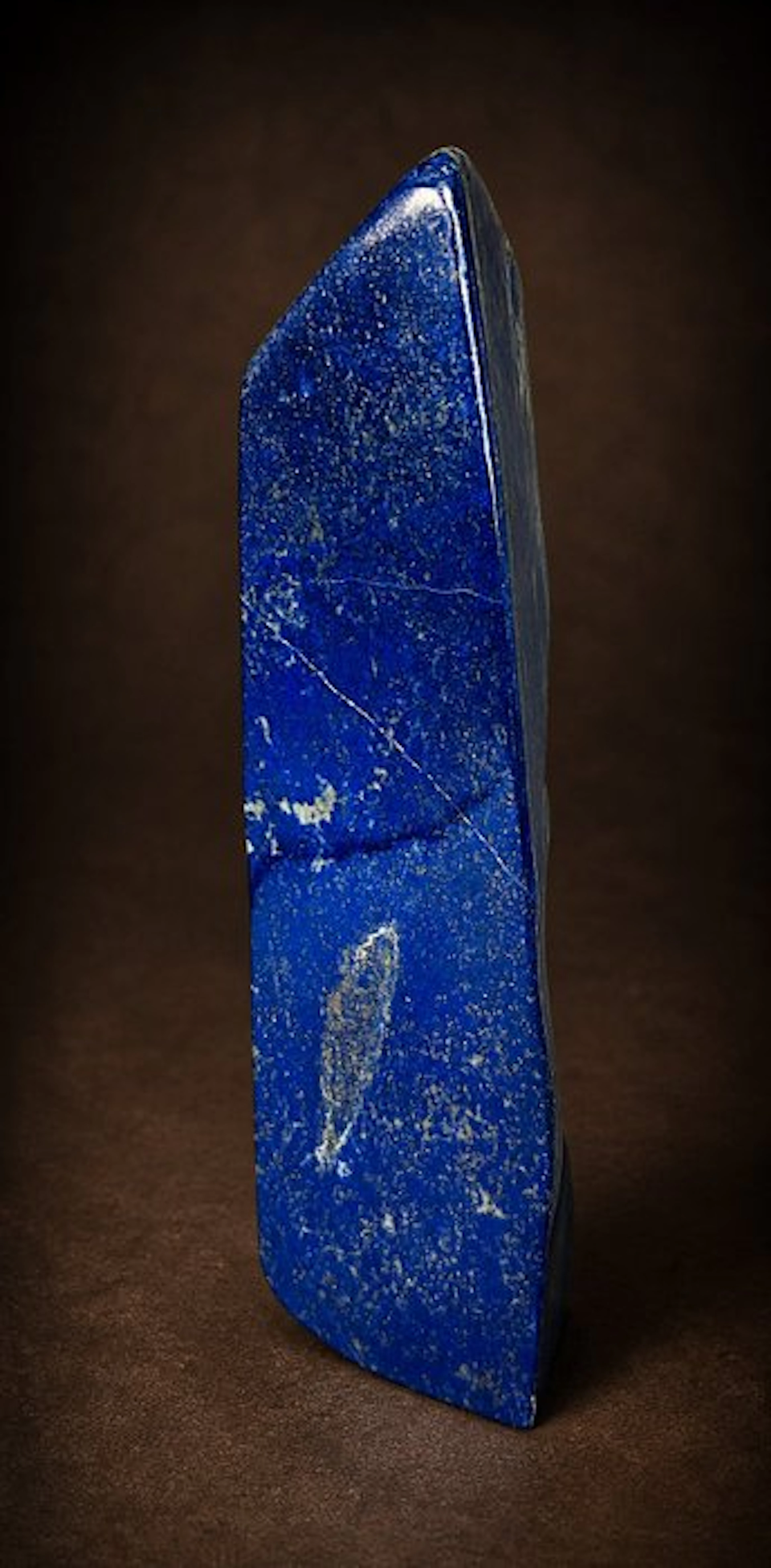 Large Elongated Lapis Lazuli Display Piece – Intense Blue...