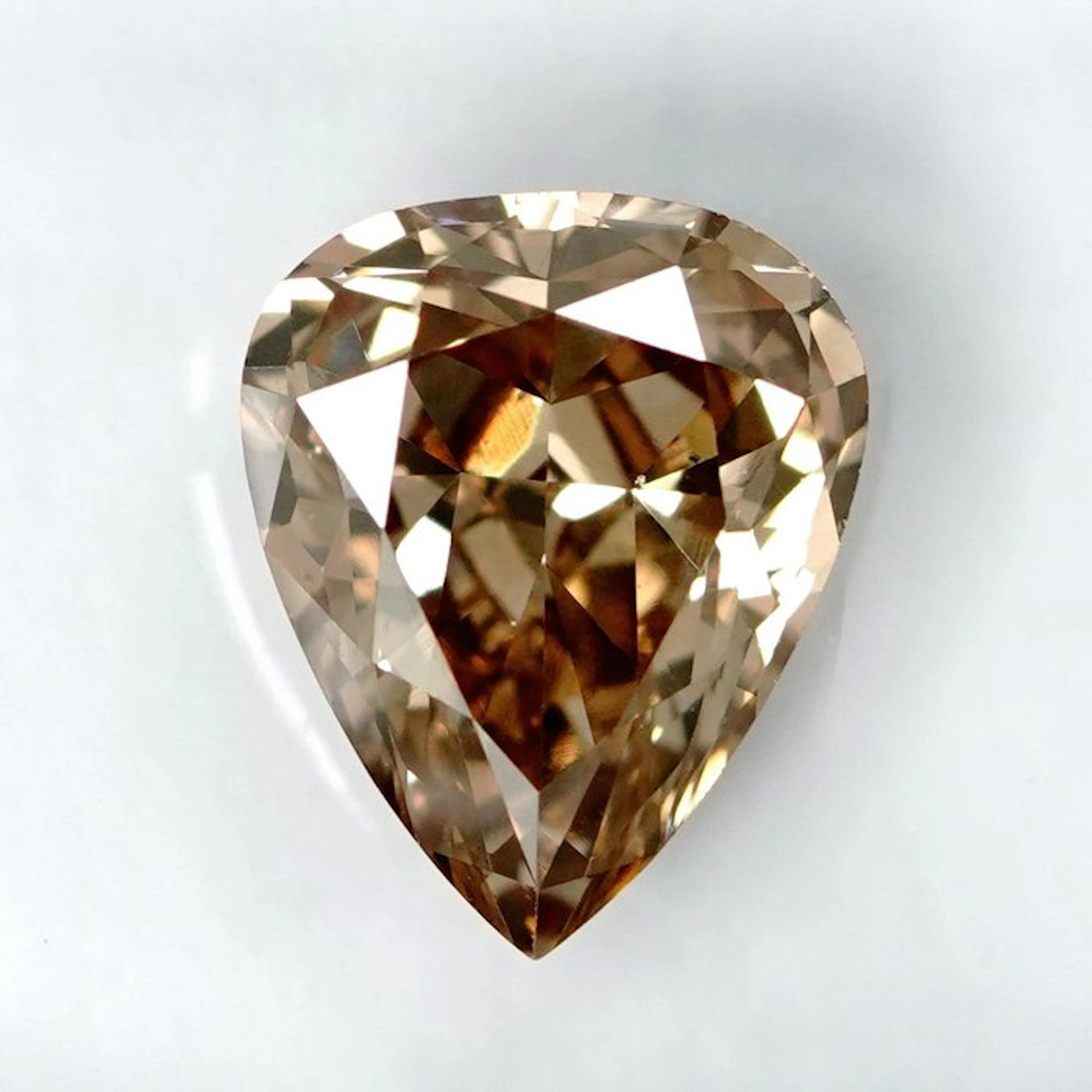 1 pcs Diamond (Natural coloured) - 1.33 ct - Pear - Fancy...
