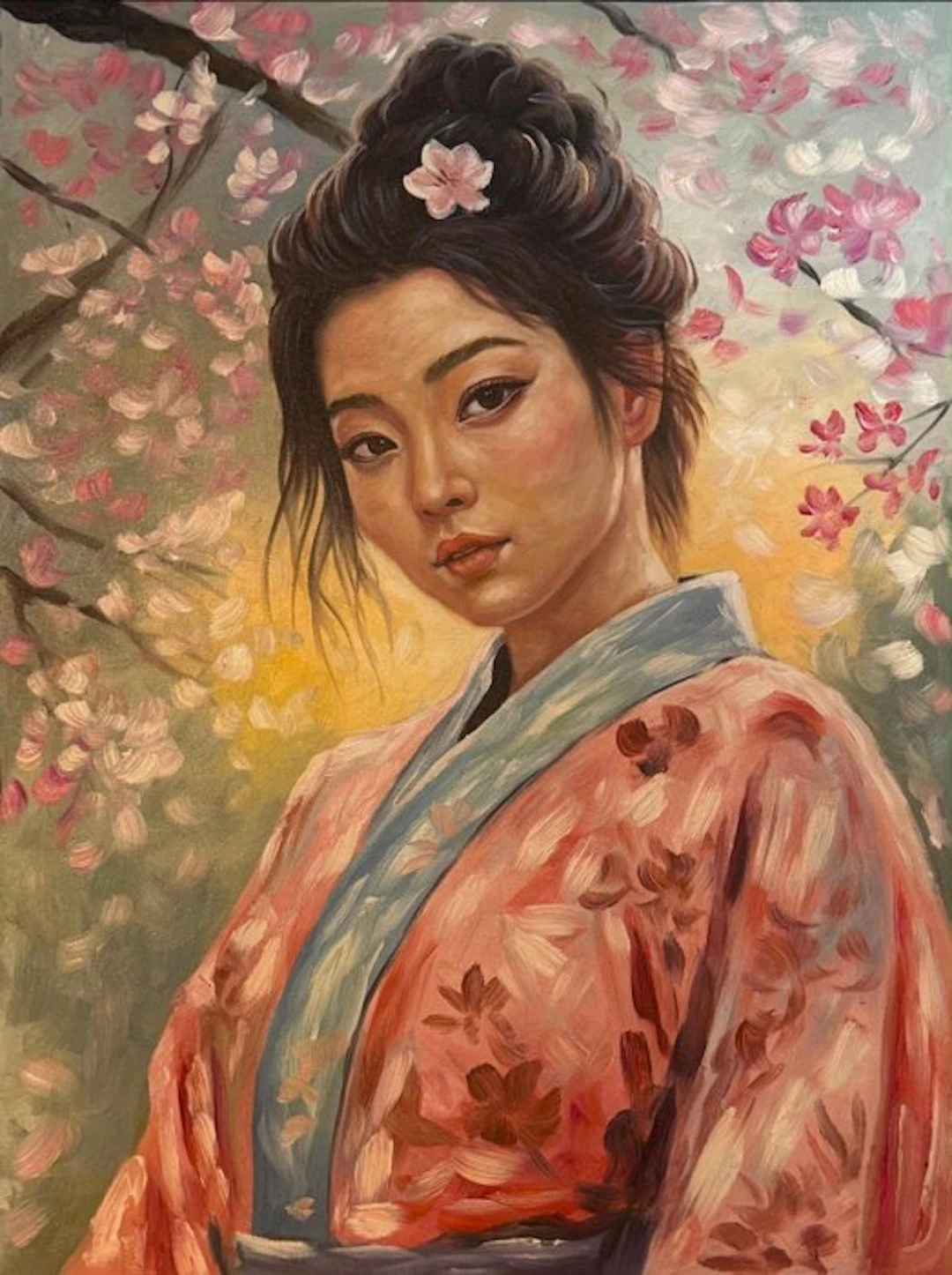Nguyễn V.L (1993) - Japanese Geisha ↑80 →60 cm