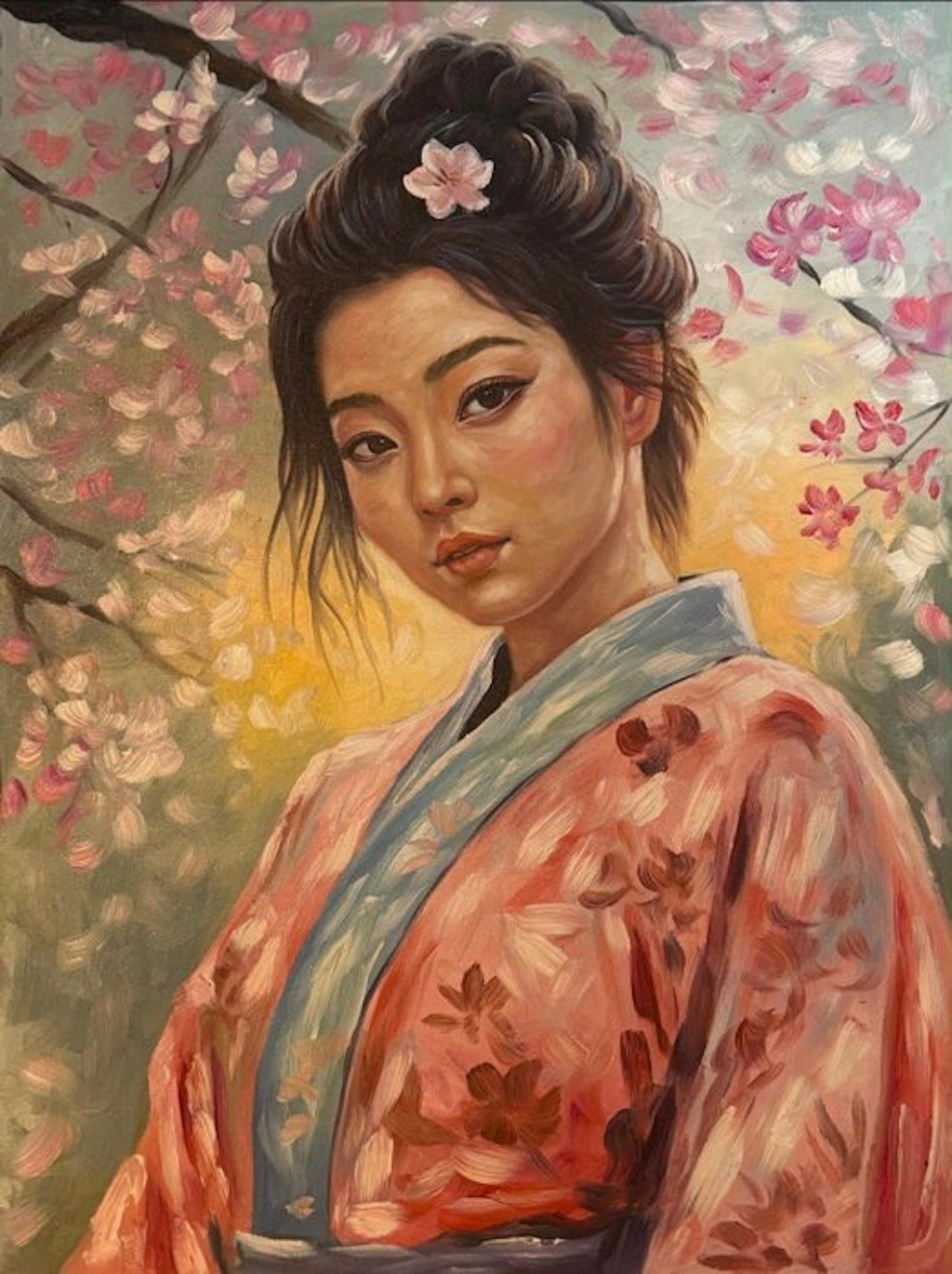 Nguyễn V.L (1993) - Japanese Geisha ↑80 →60 cm