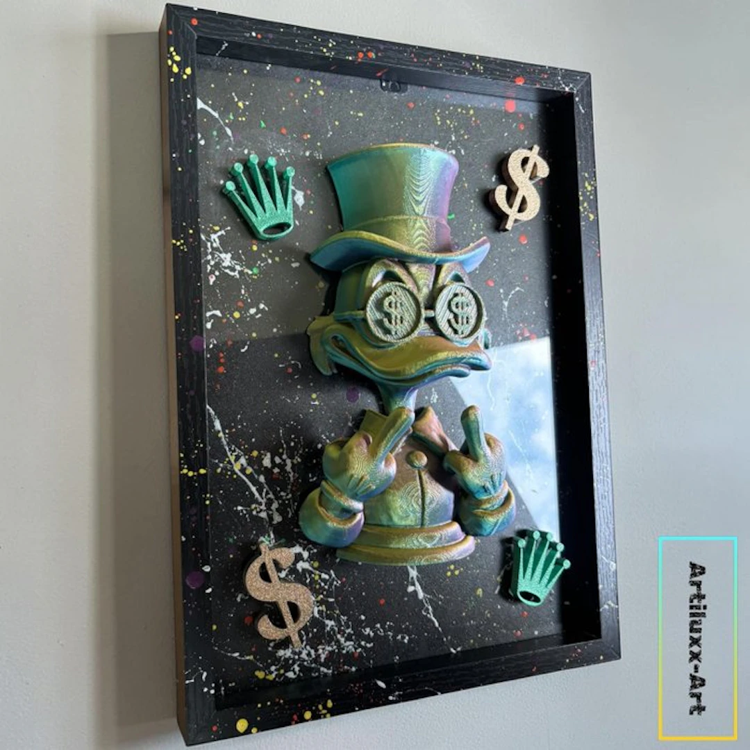 Artiluxx - 3D Rolex - Scrooge Money Duck Wall art