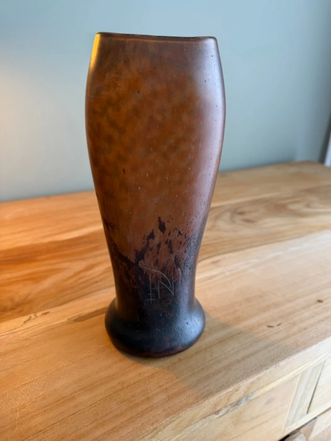 Daum - Vase - Glass pâté - Daum Nancy vase